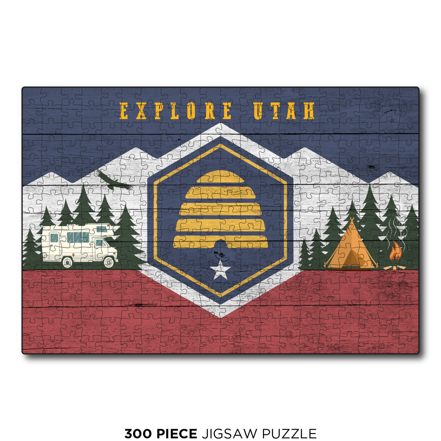 Utah Camping Flag Explore