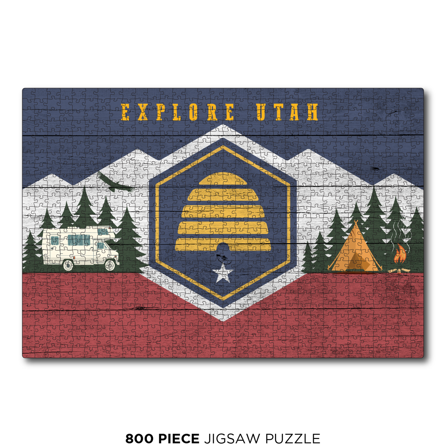 Utah Camping Flag Explore