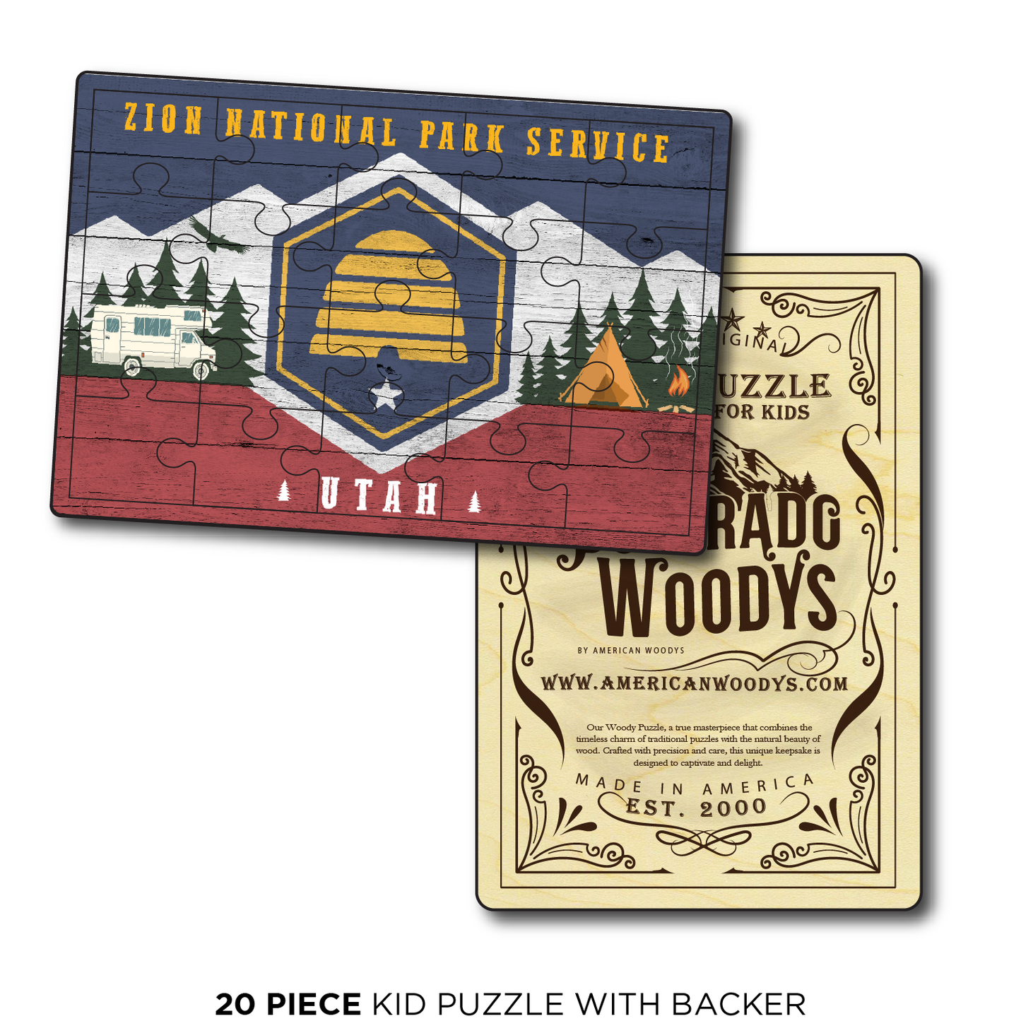 Utah Camping Flag Zion