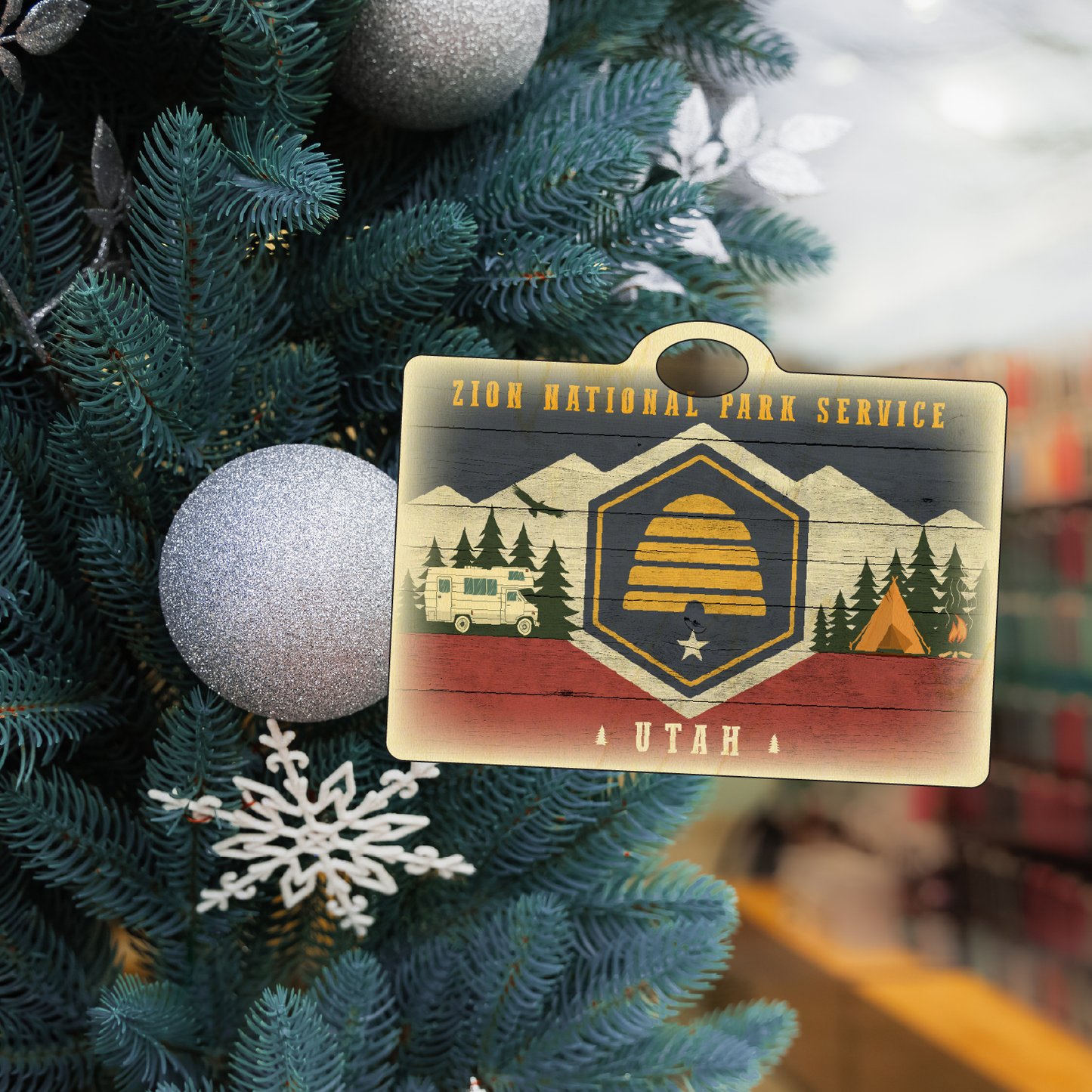 Utah Camping Flag Zion