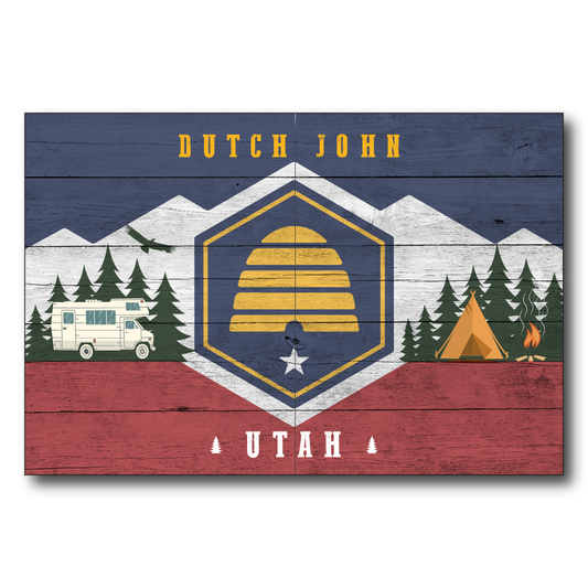 Utah Camping Flag Dutch John