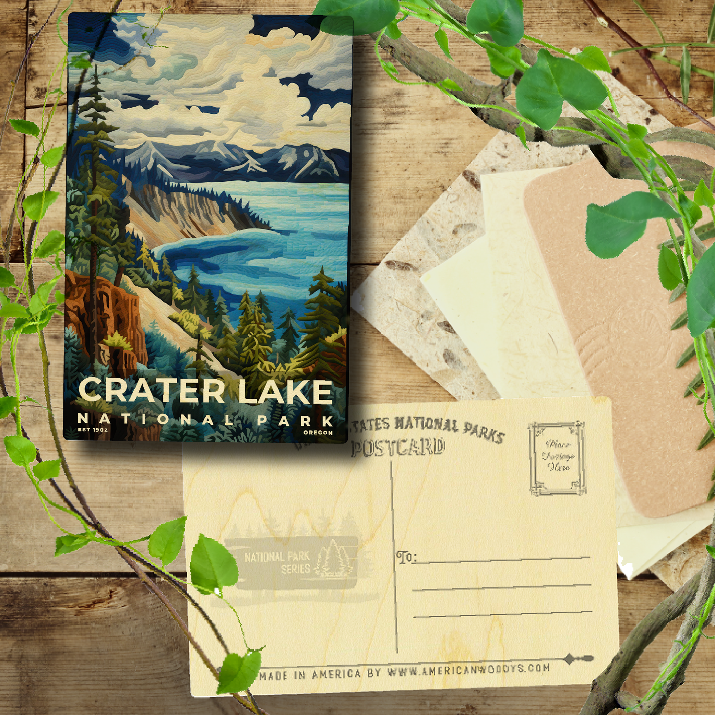 Crater Lake National Park - Quilted