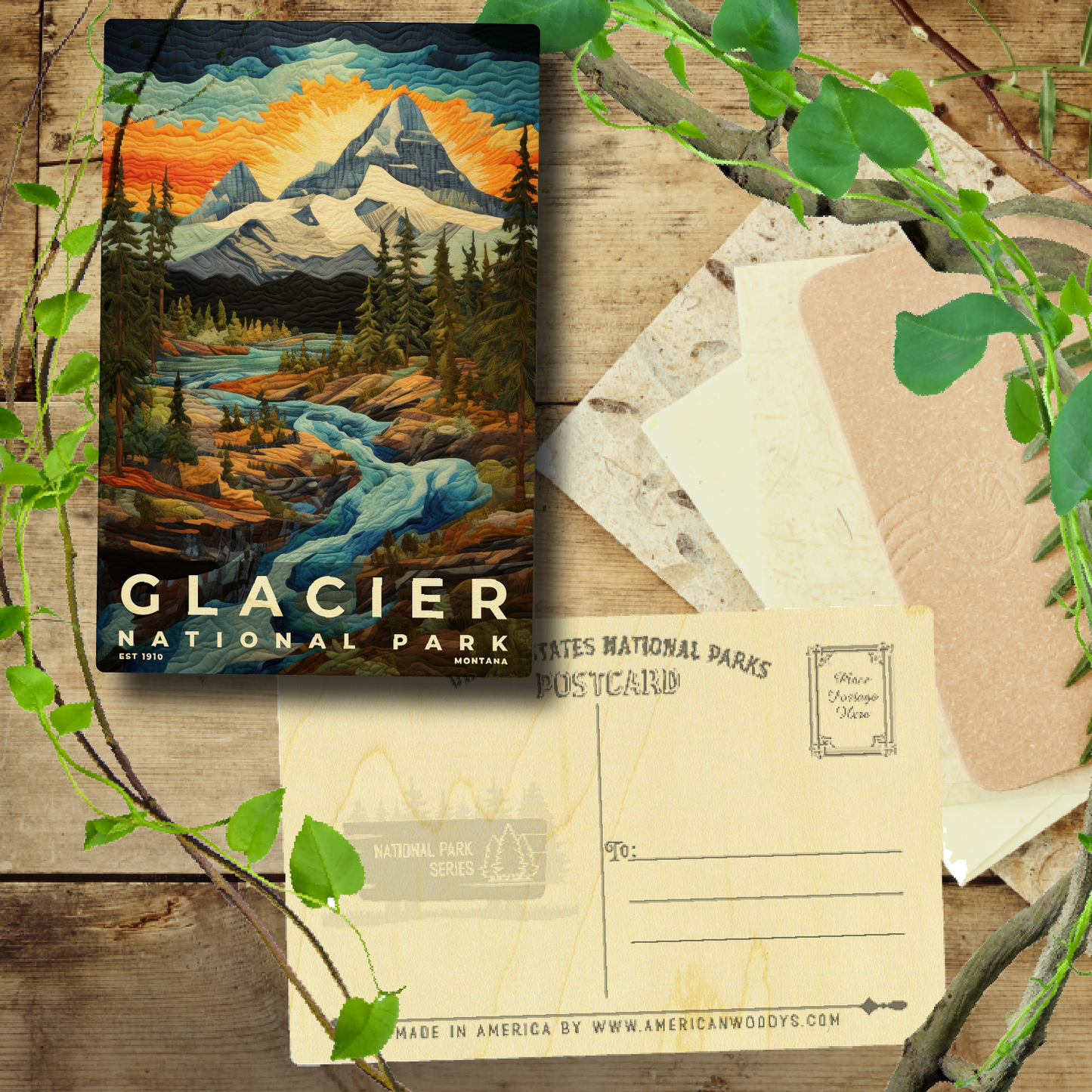 Glacier National Park - Quilted