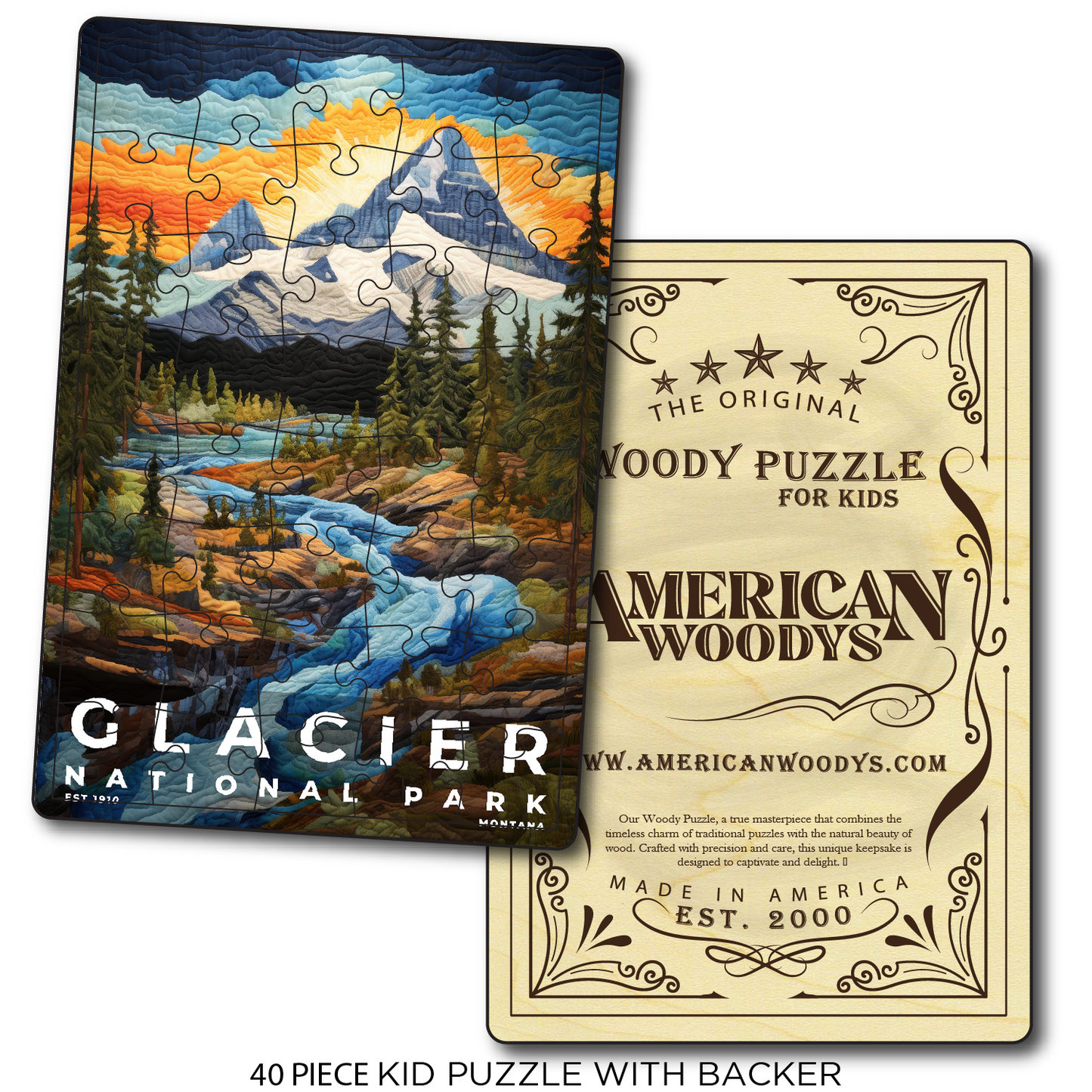 Glacier National Park - Quilted