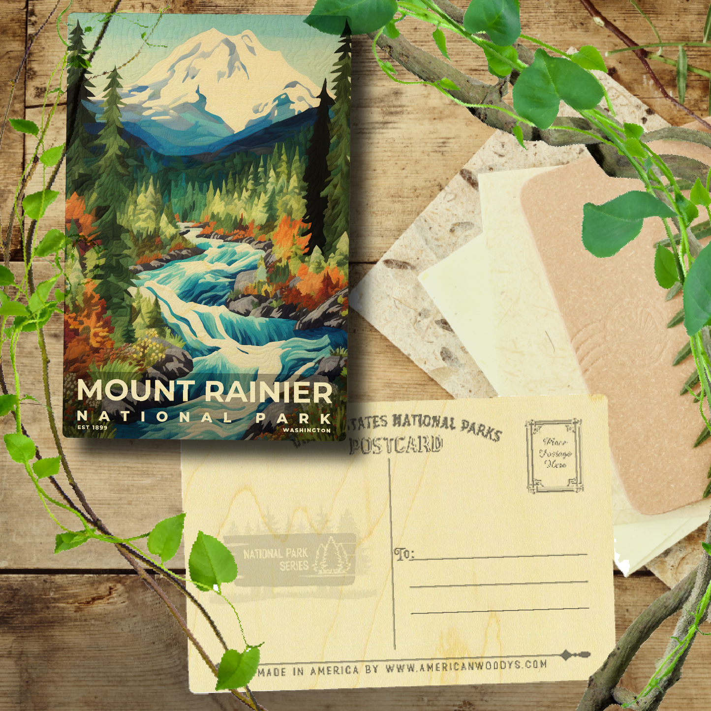 Mount Rainier National Park - Quilted