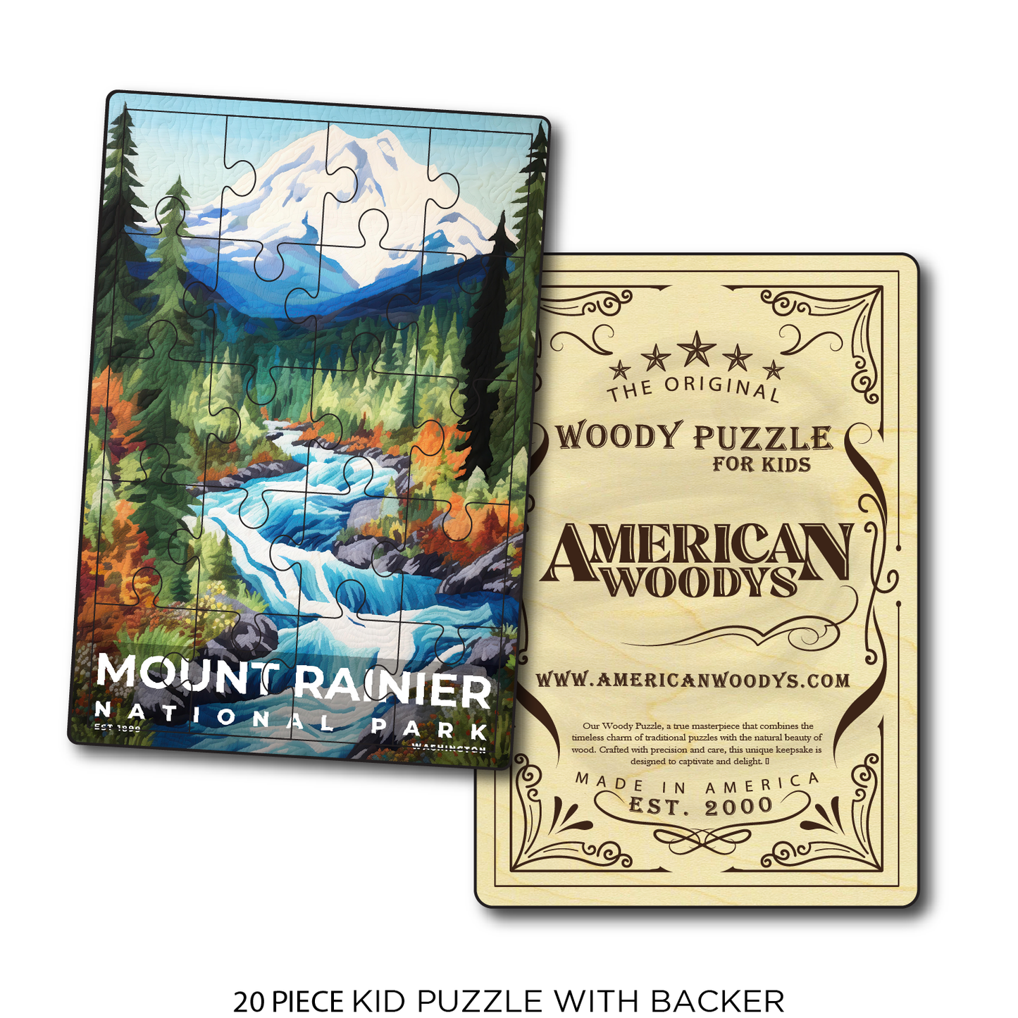 Mount Rainier National Park - Quilted