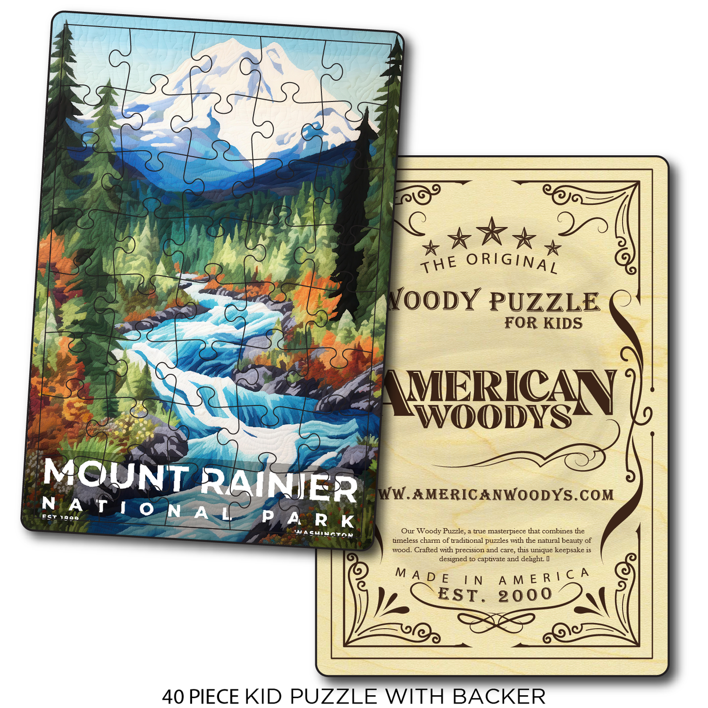 Mount Rainier National Park - Quilted