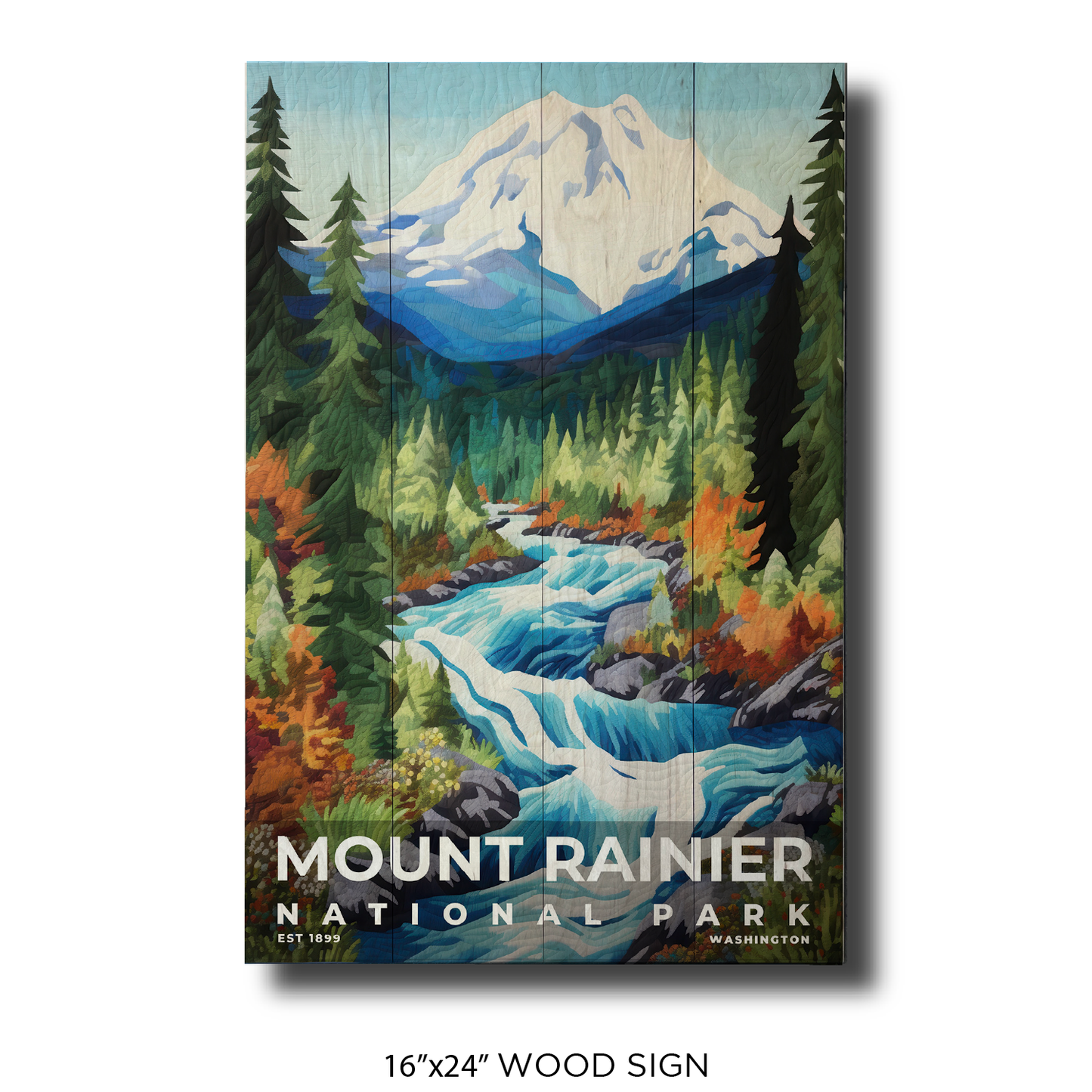 Mount Rainier National Park - Quilted