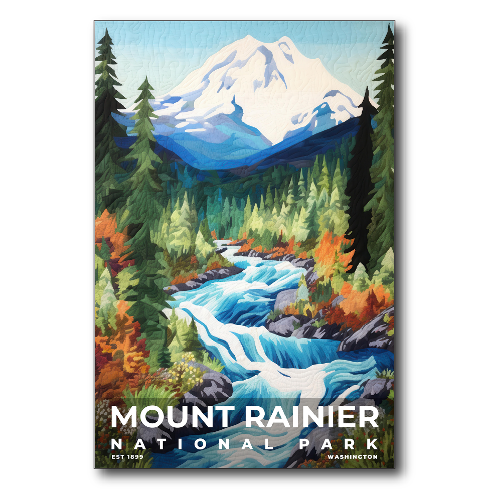 Mount Rainier National Park - Quilted
