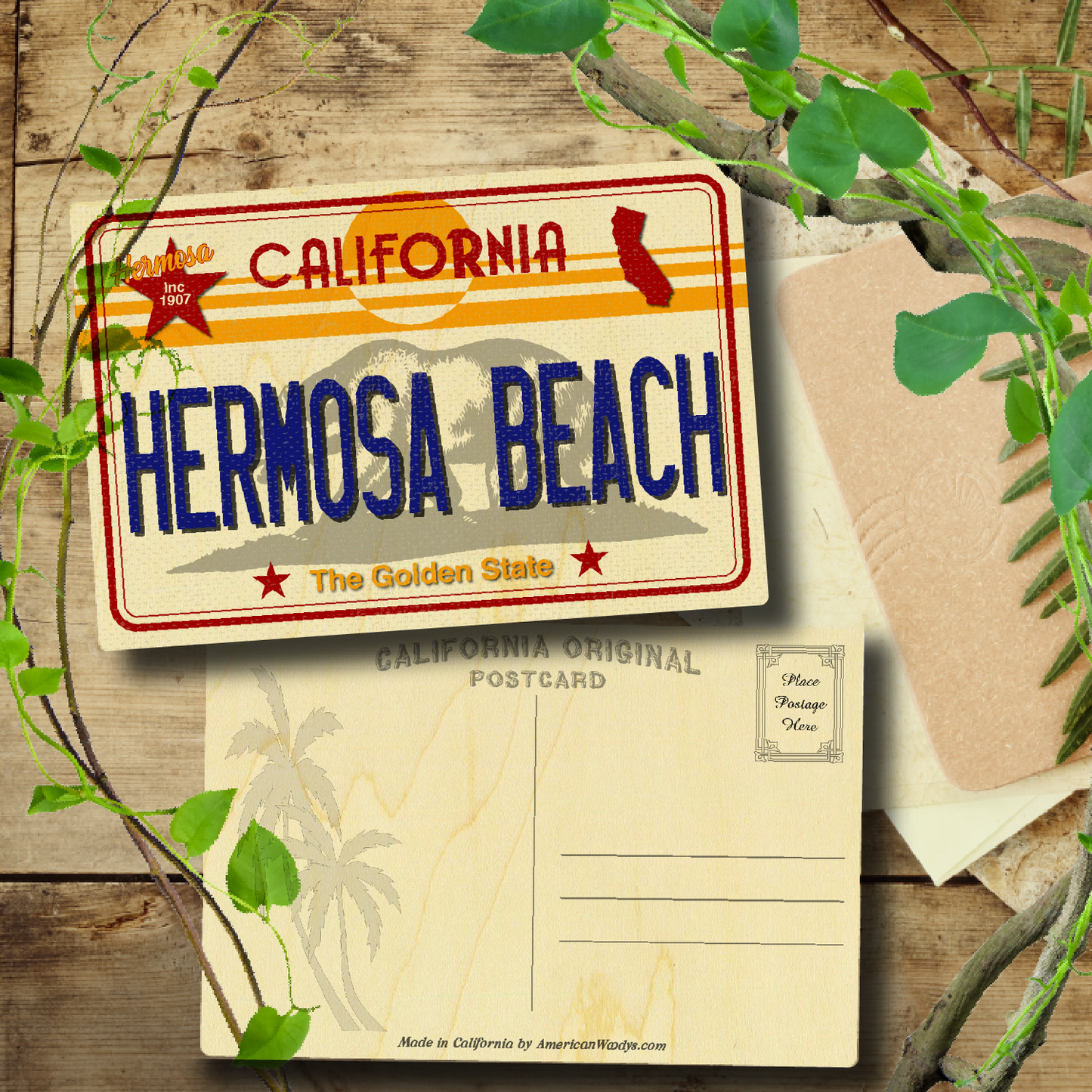 CA License Plate Hermosa Beach