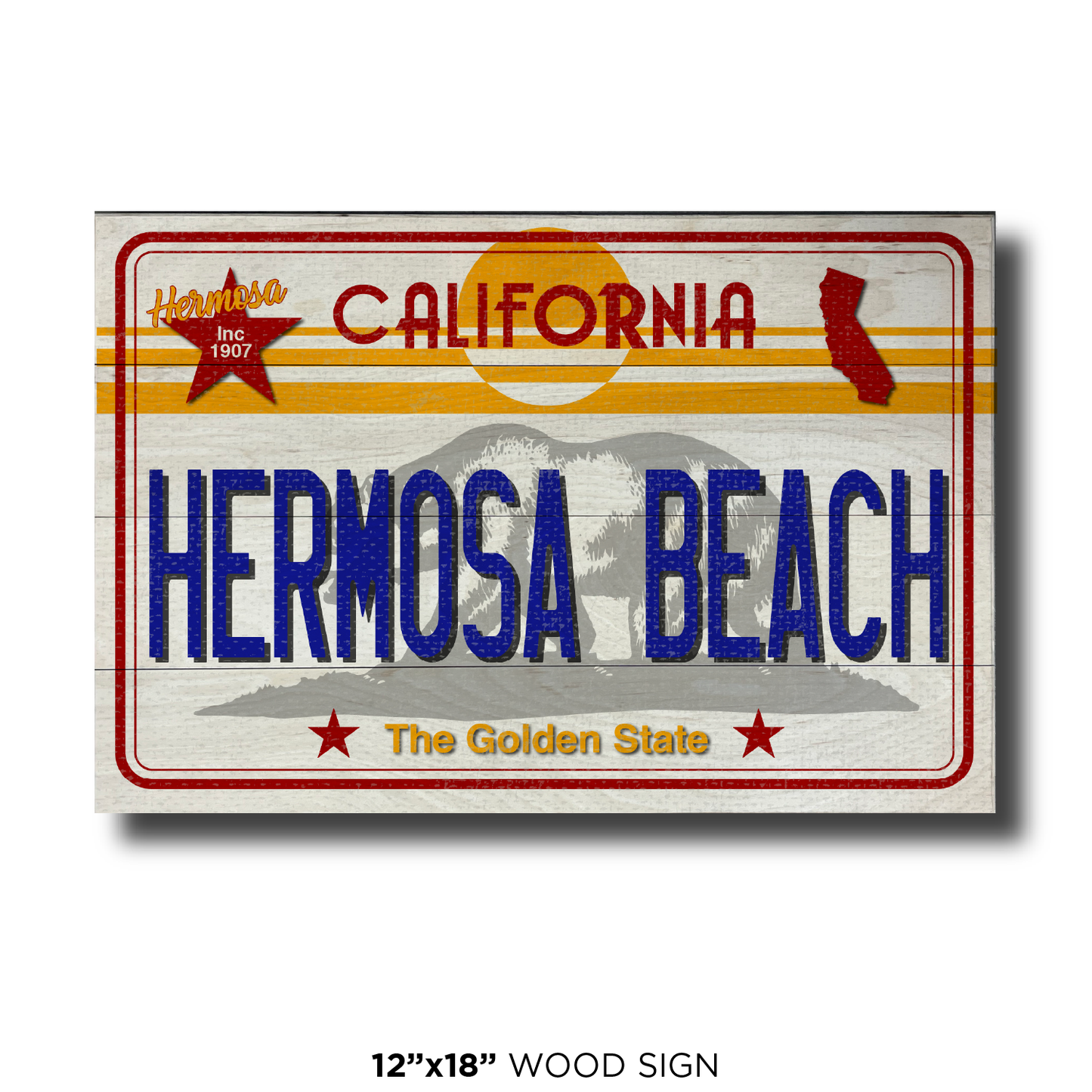 CA License Plate Hermosa Beach