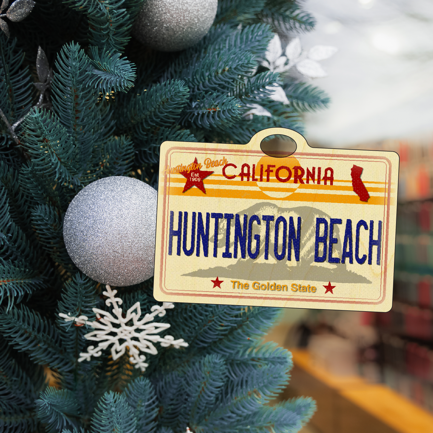CA License Plate Huntington Beach