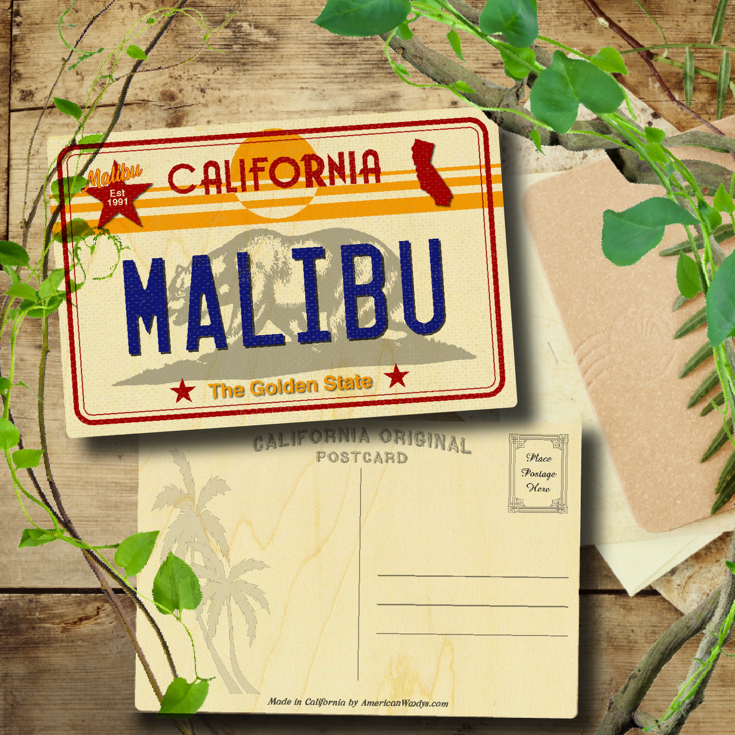 CA License Plate Malibu