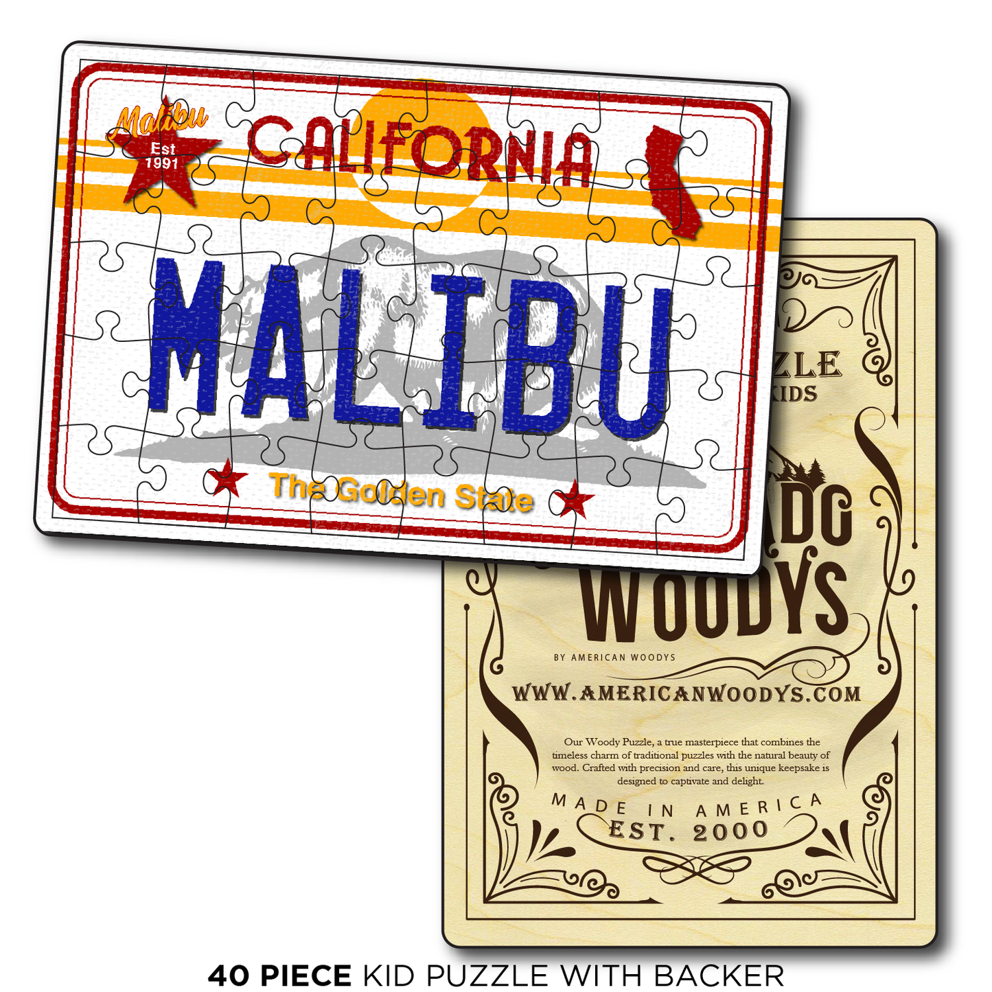 CA License Plate Malibu