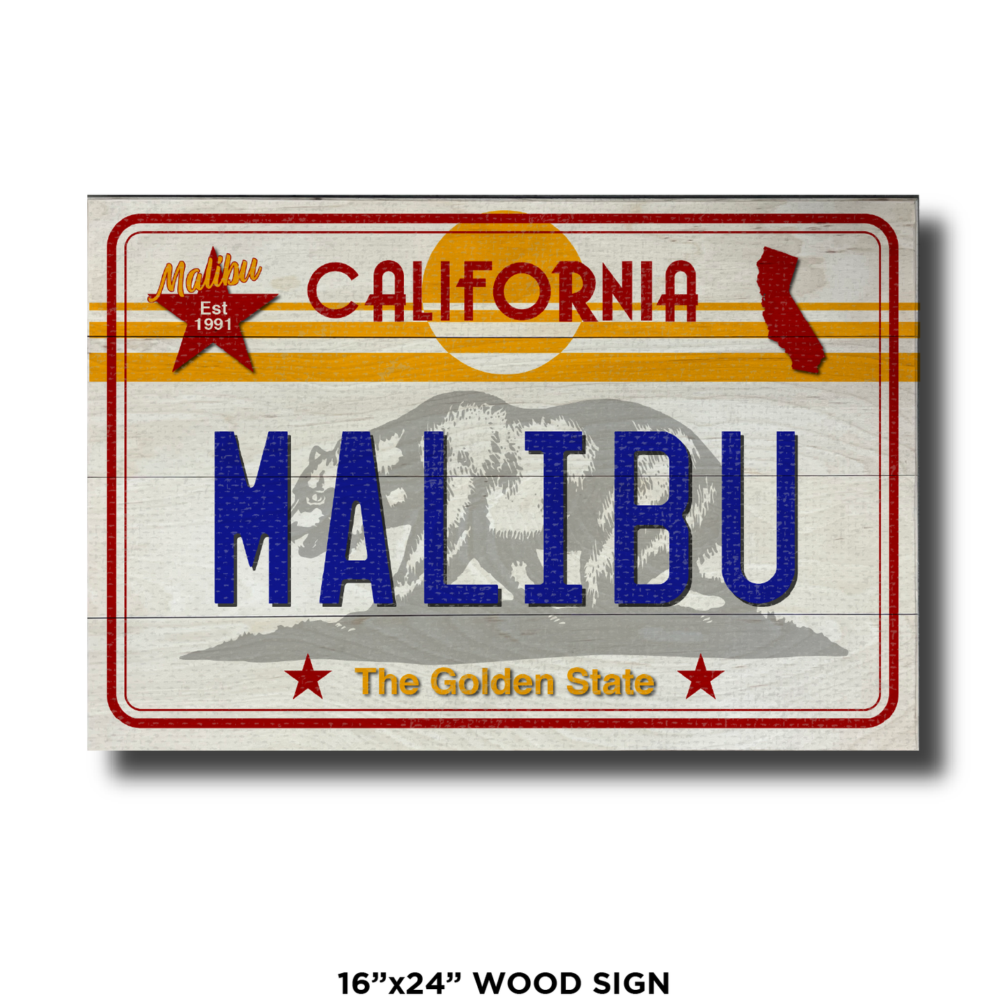 CA License Plate Malibu