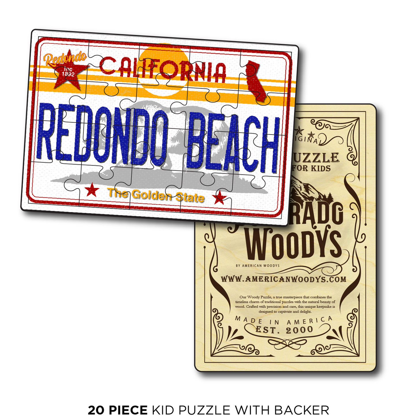 CA License Plate Redondo Beach