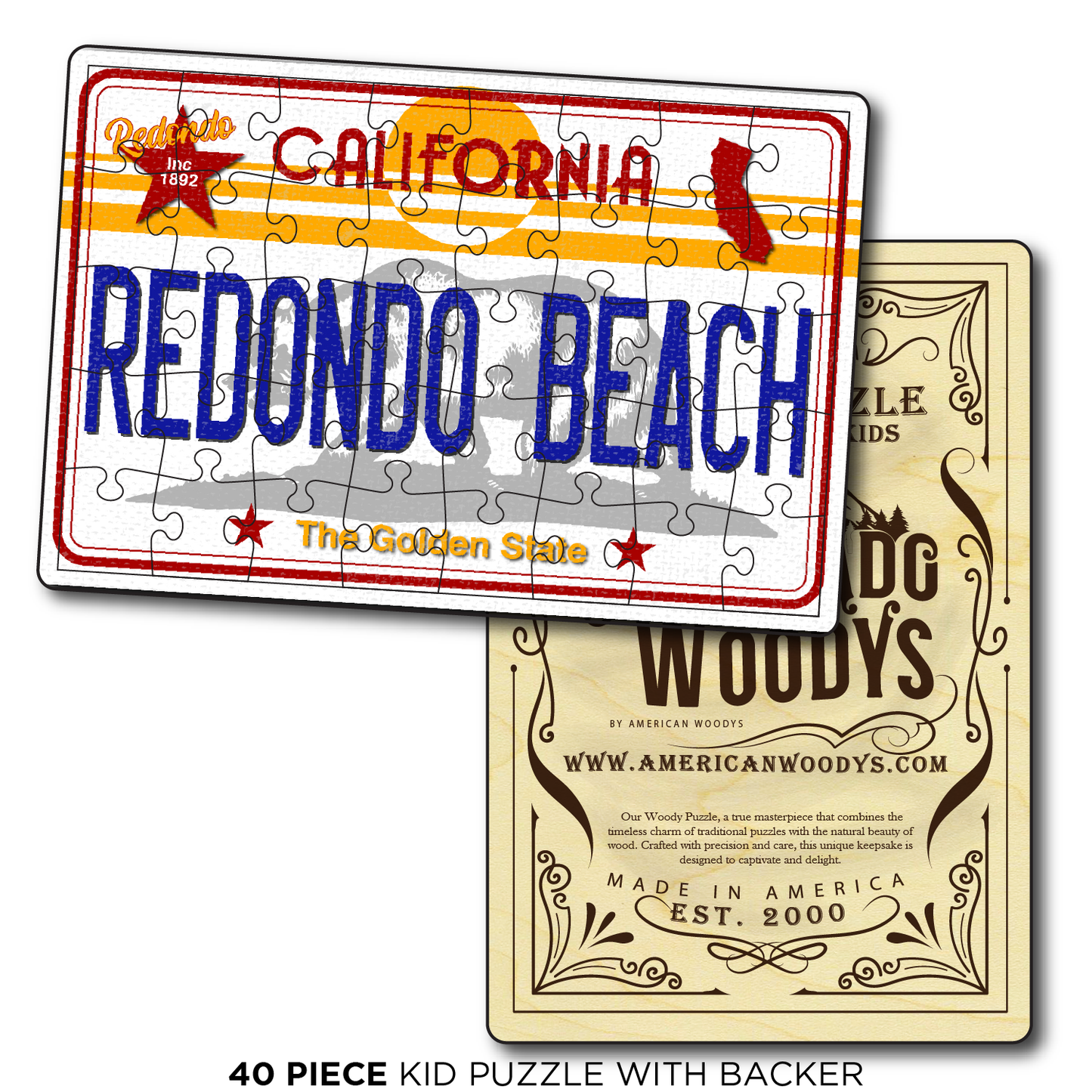 CA License Plate Redondo Beach
