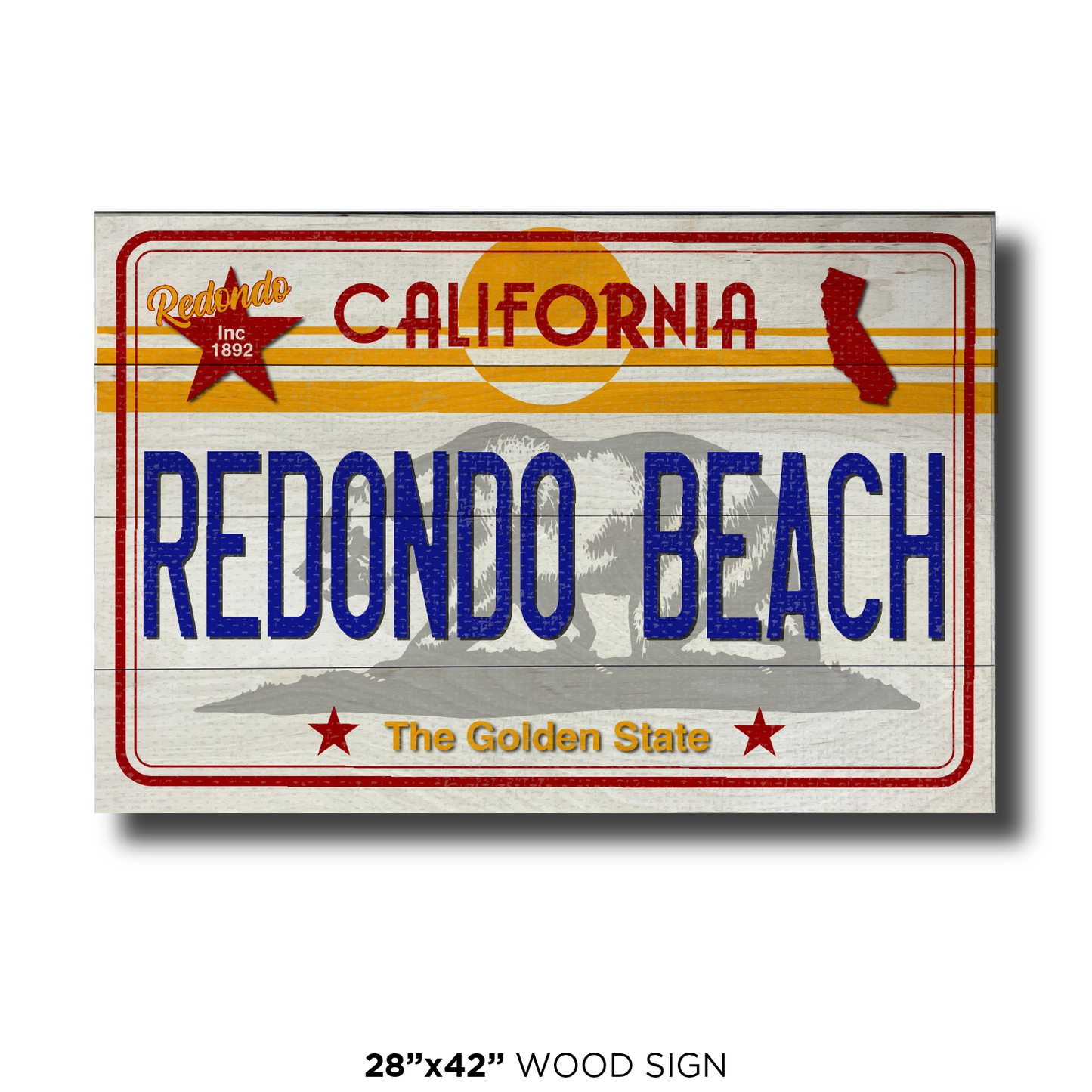 CA License Plate Redondo Beach