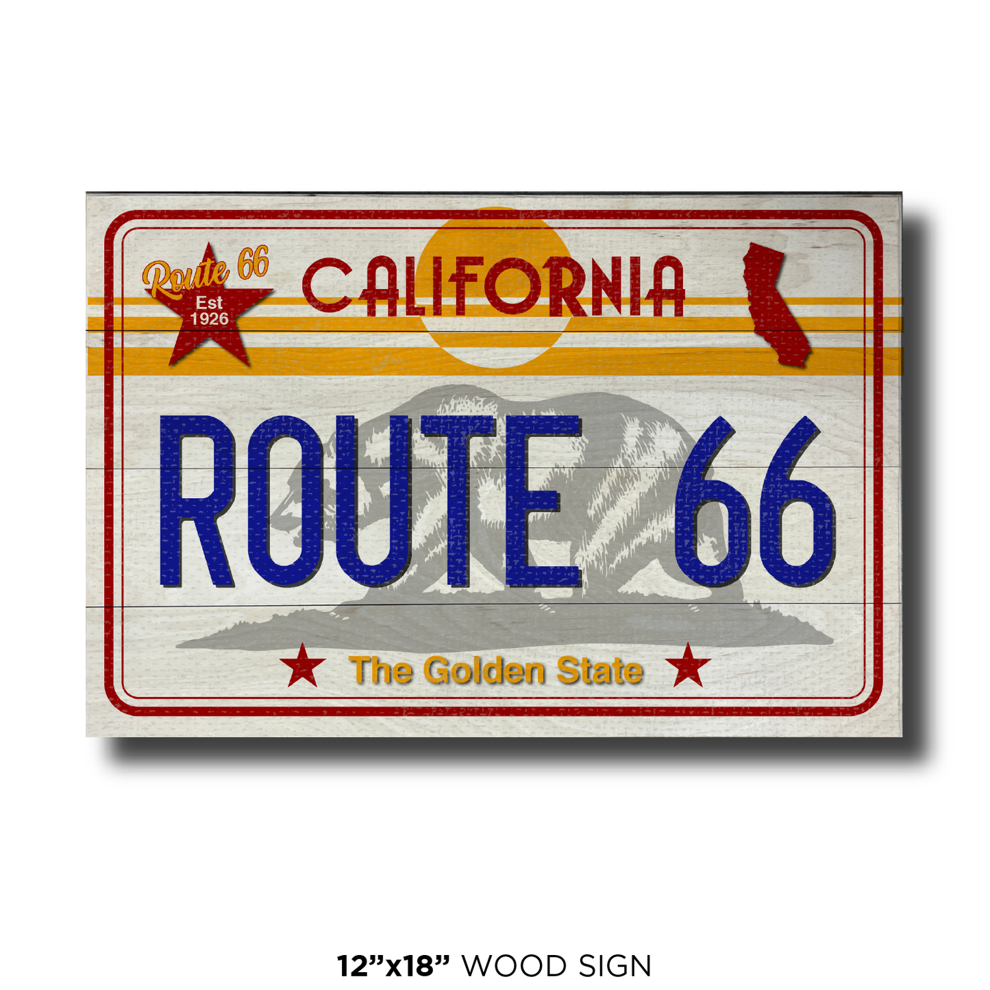CA License Plate Route 66