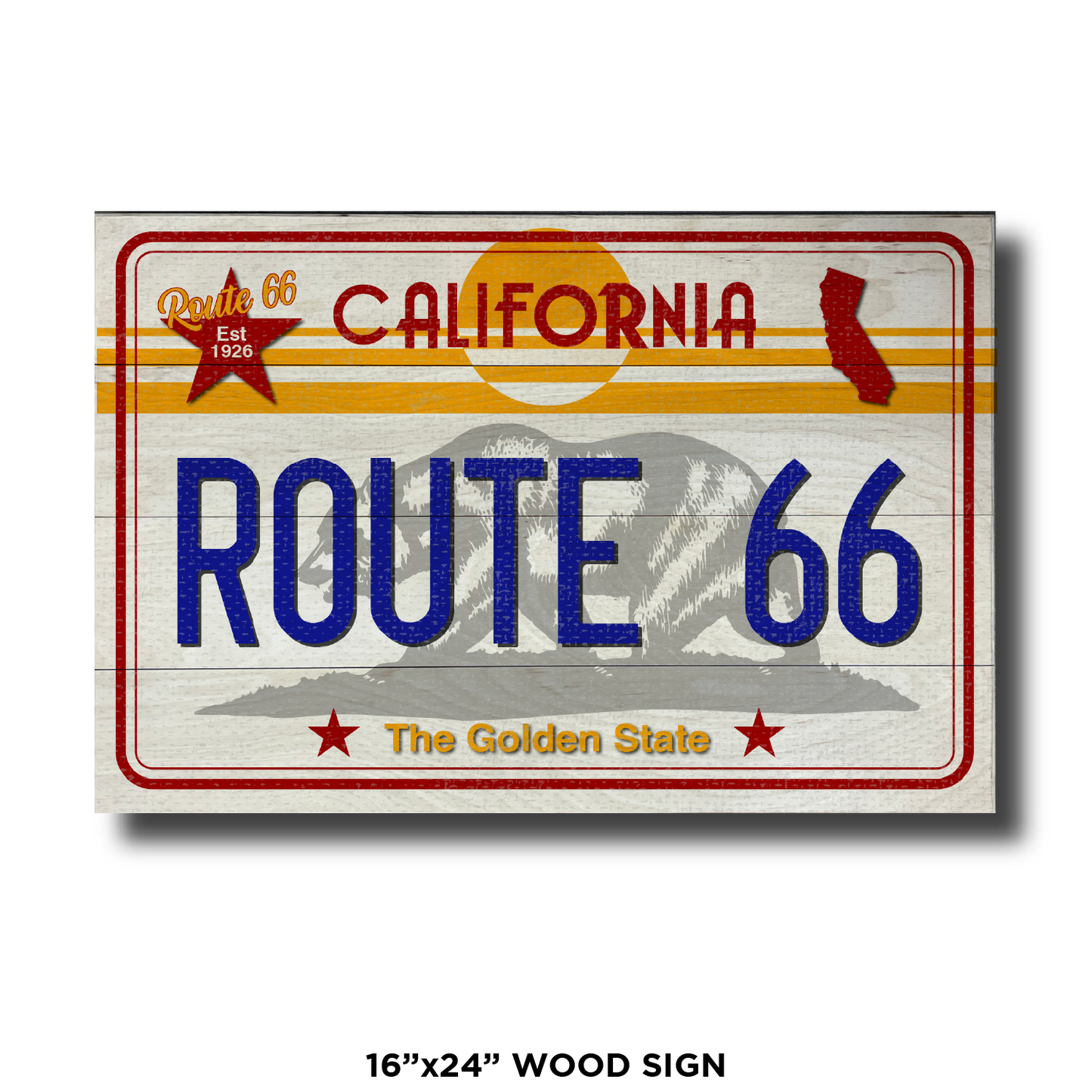 CA License Plate Route 66