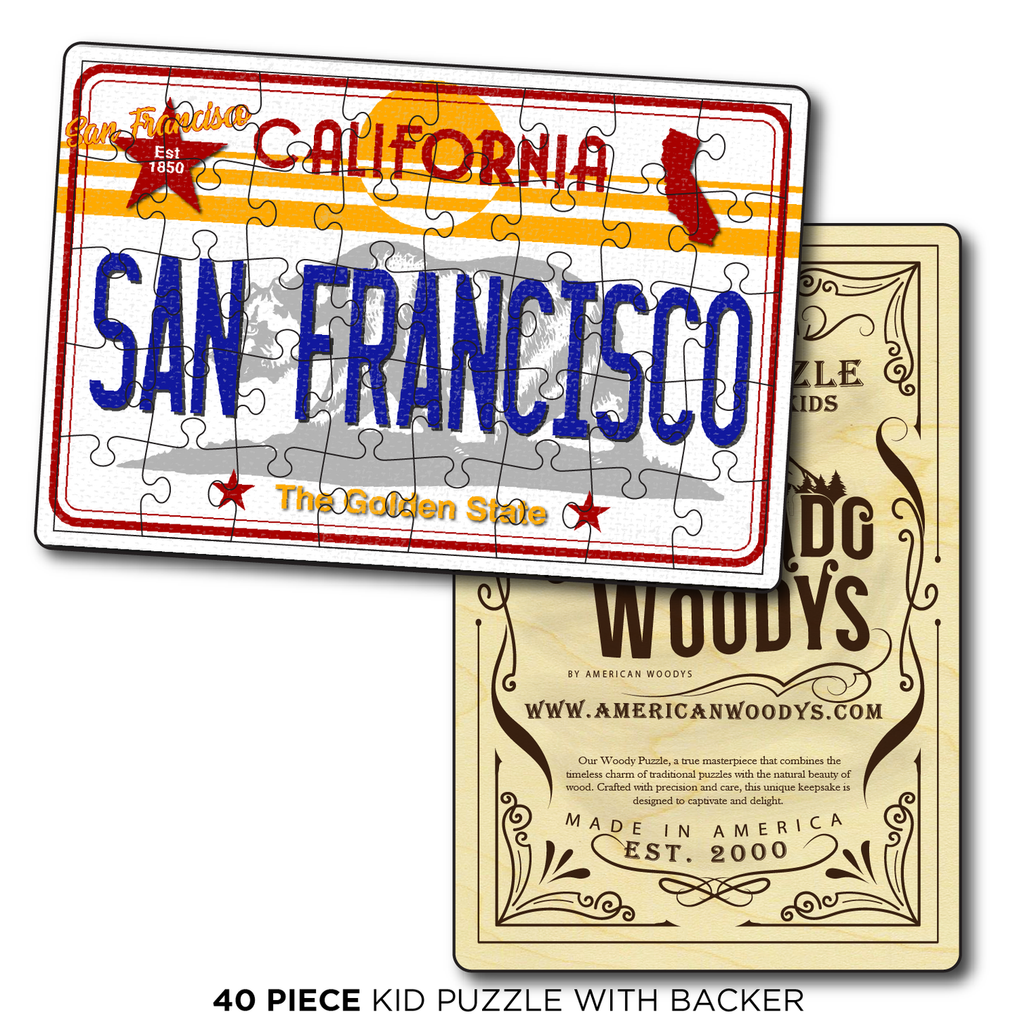 CA License Plate San Francisco