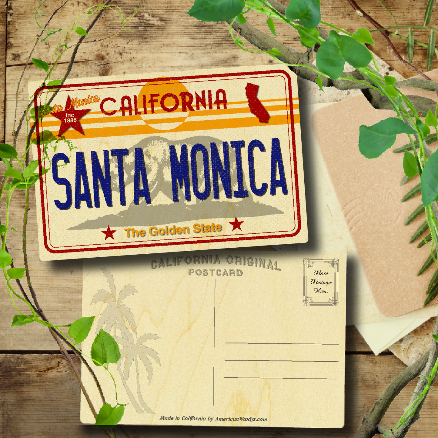 CA License Plate Santa Monica