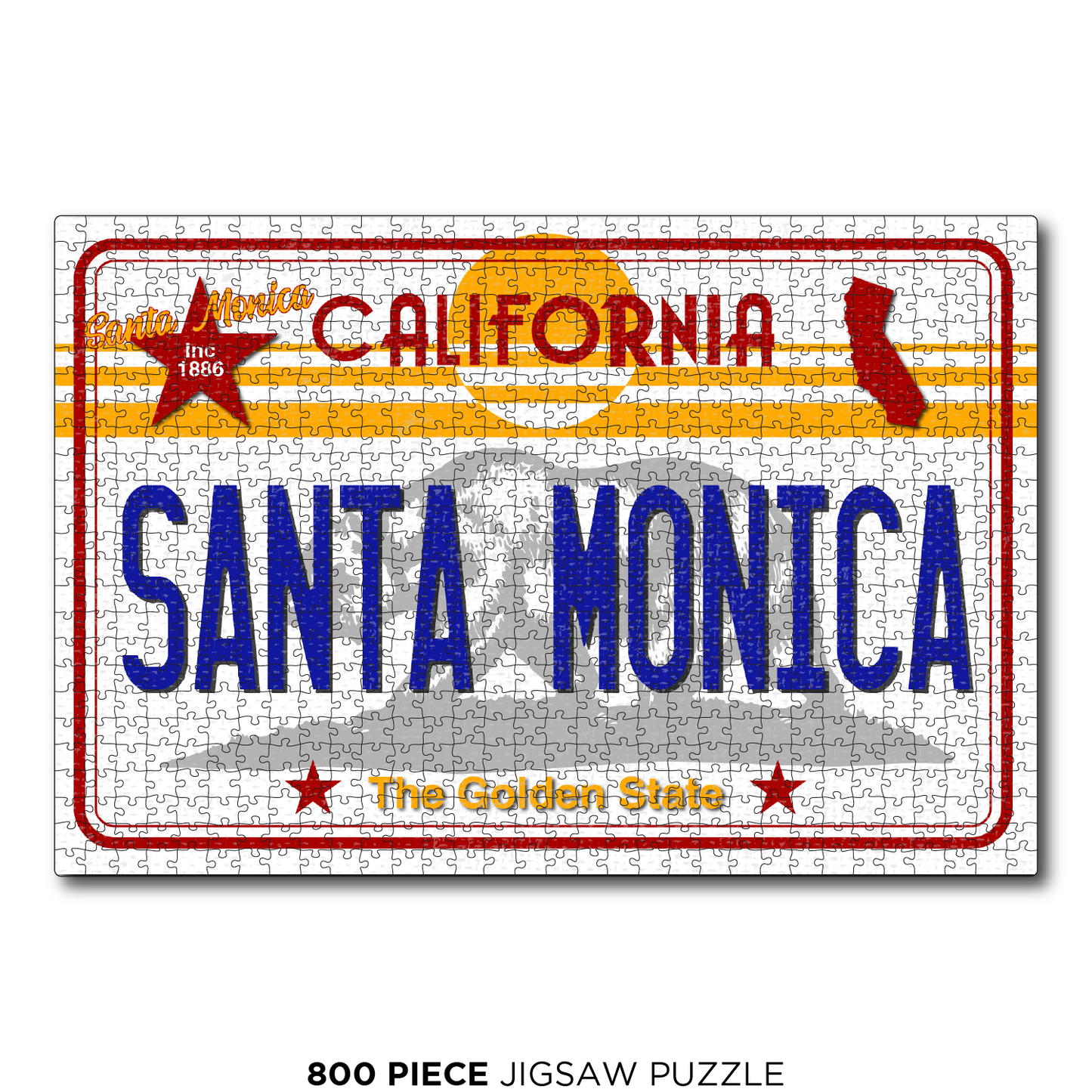 CA License Plate Santa Monica