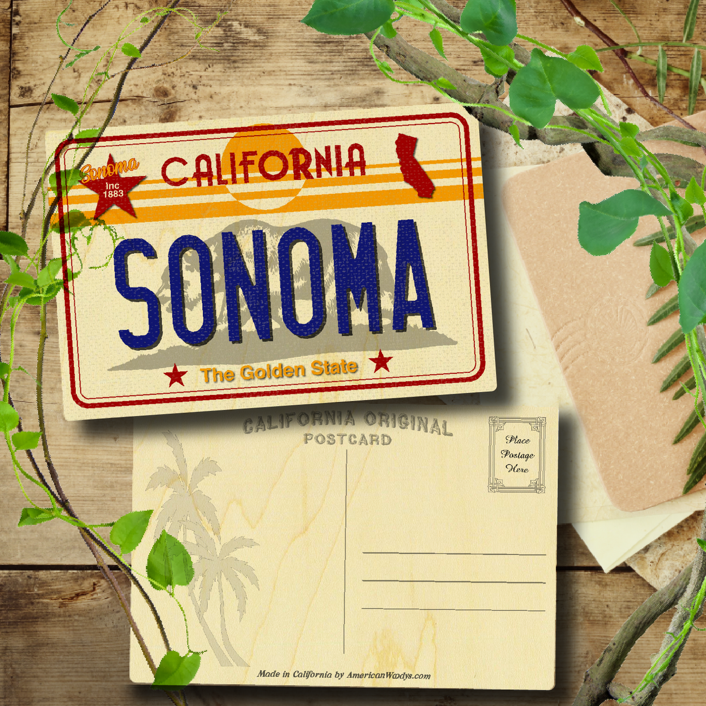 CA License Plate Sonoma