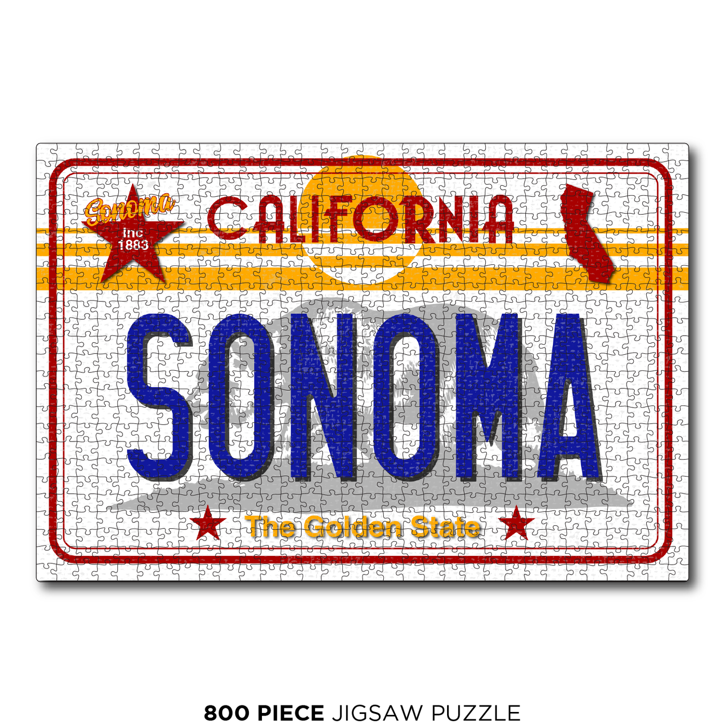 CA License Plate Sonoma