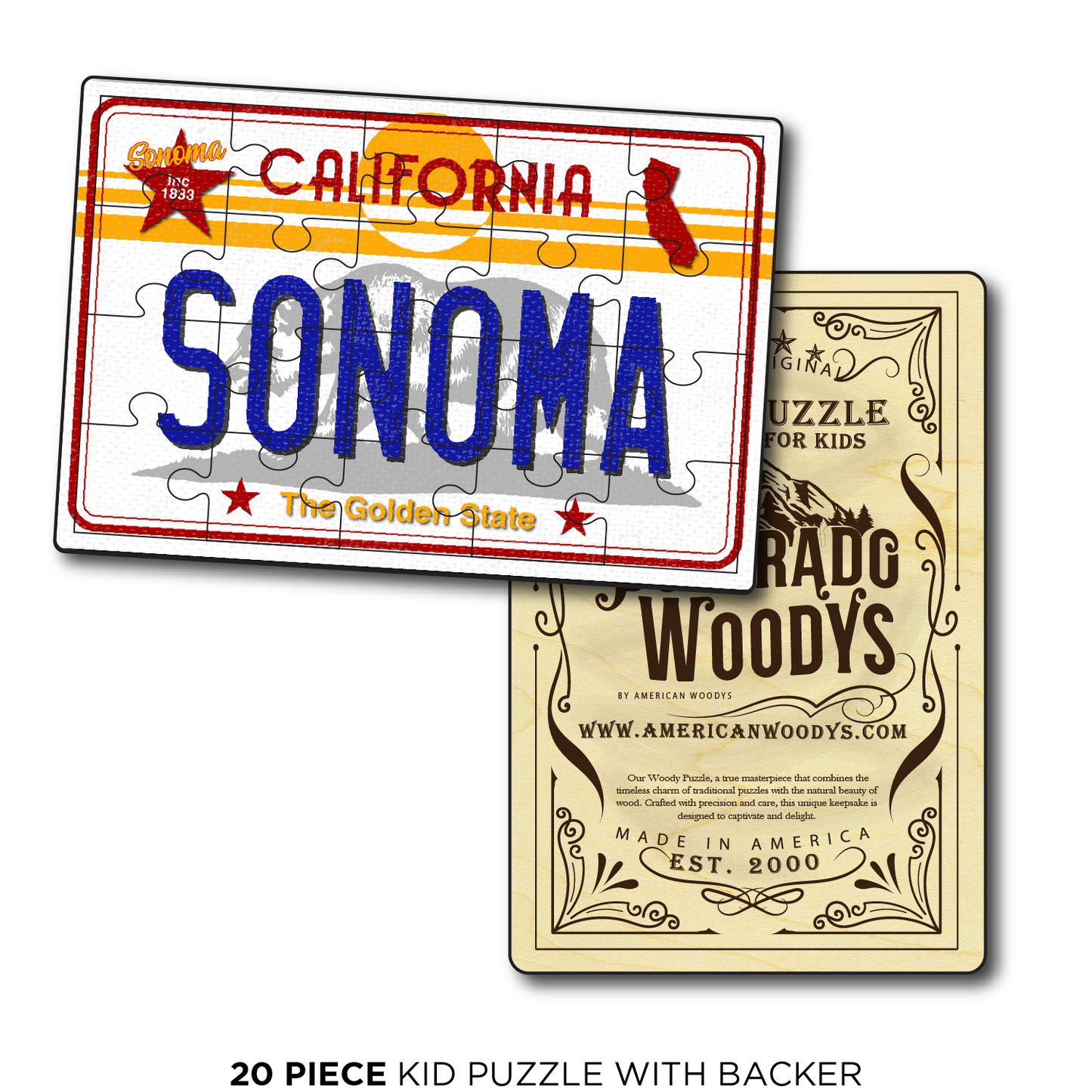 CA License Plate Sonoma
