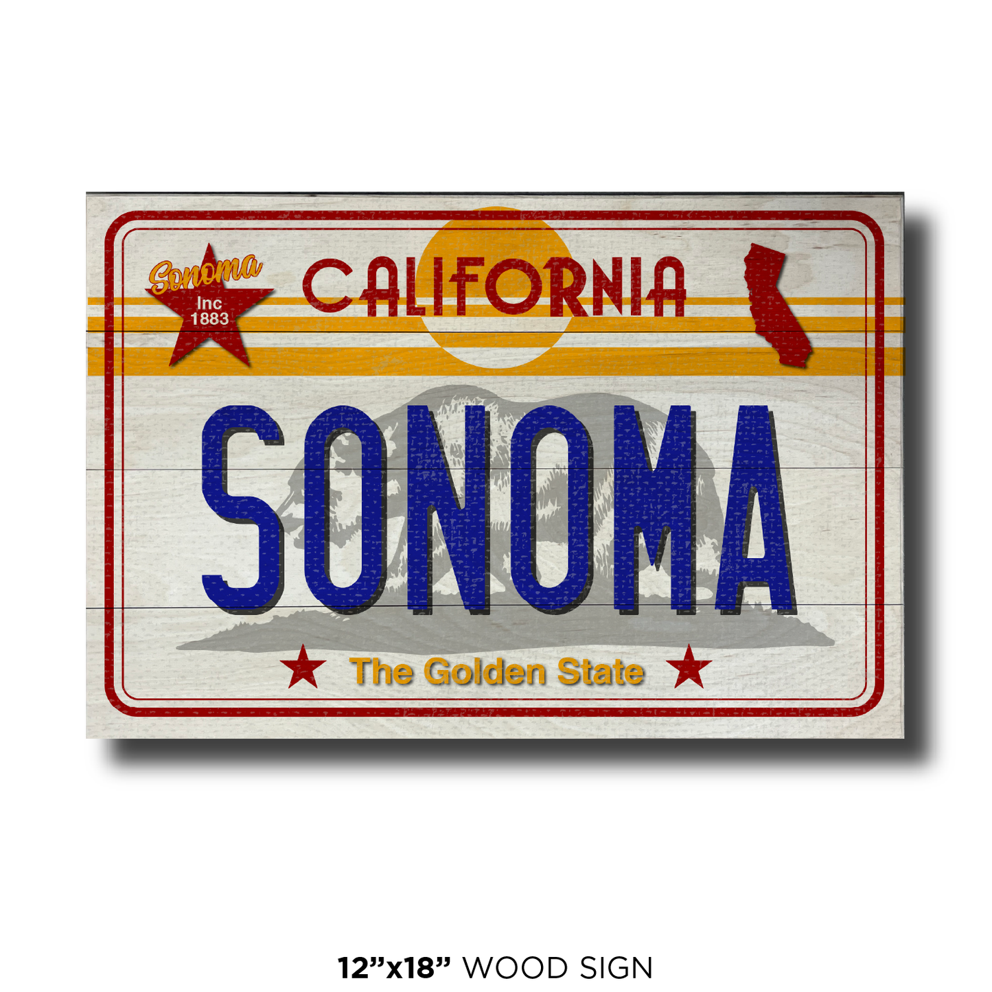 CA License Plate Sonoma