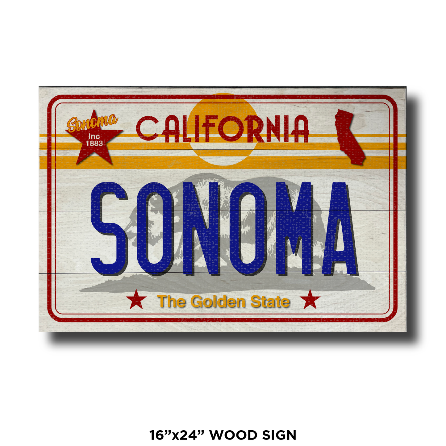 CA License Plate Sonoma
