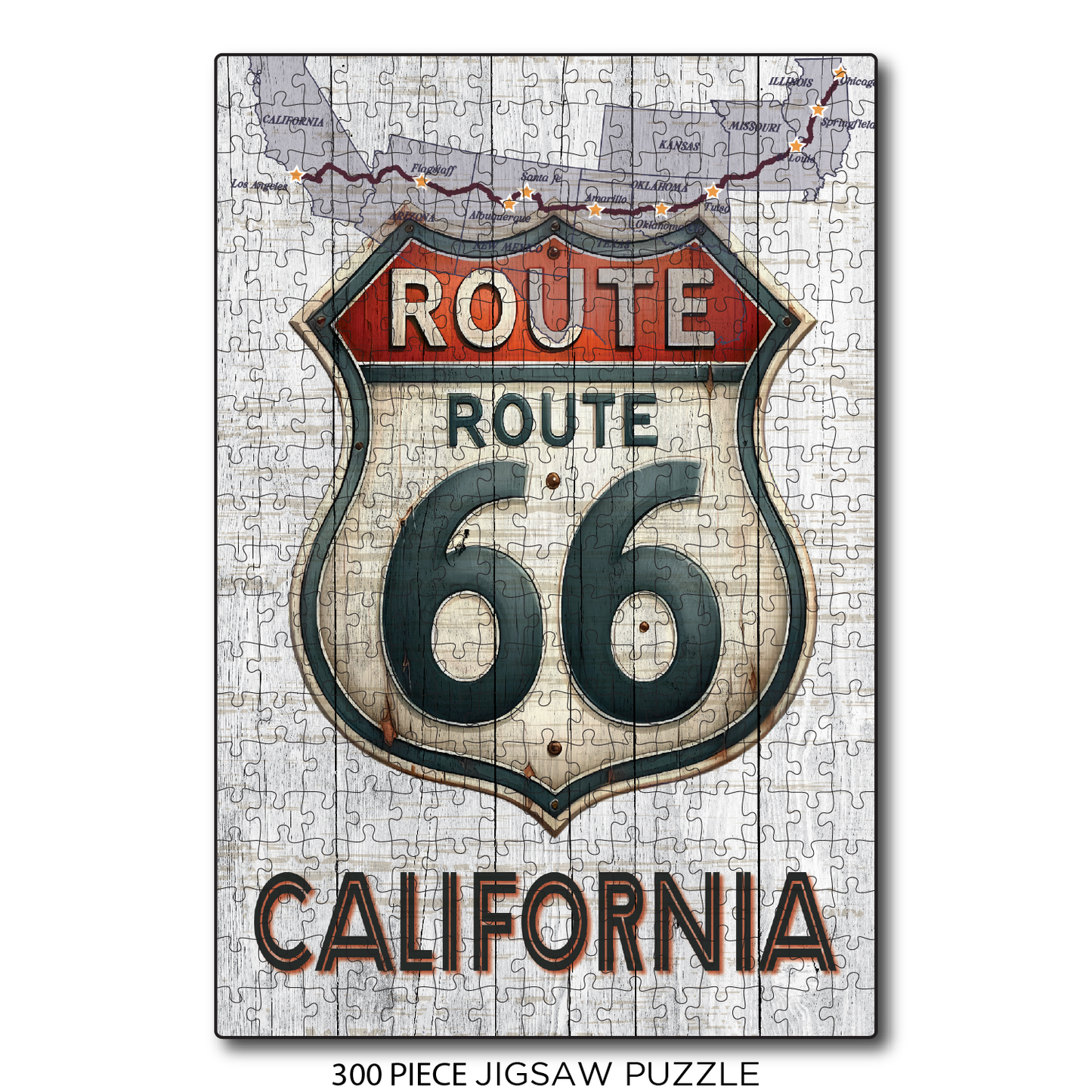 Route 66 CA Sign Map