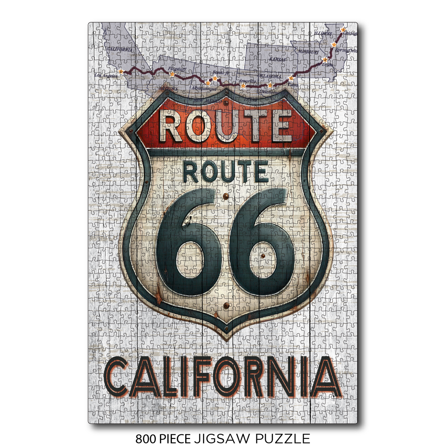 Route 66 CA Sign Map