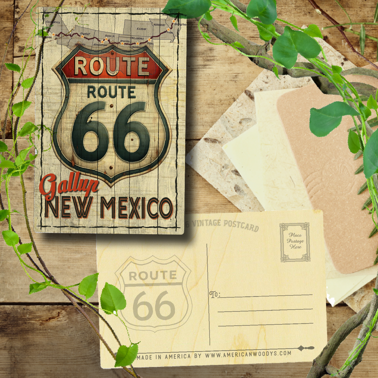 Route 66 Gallup Sign Map