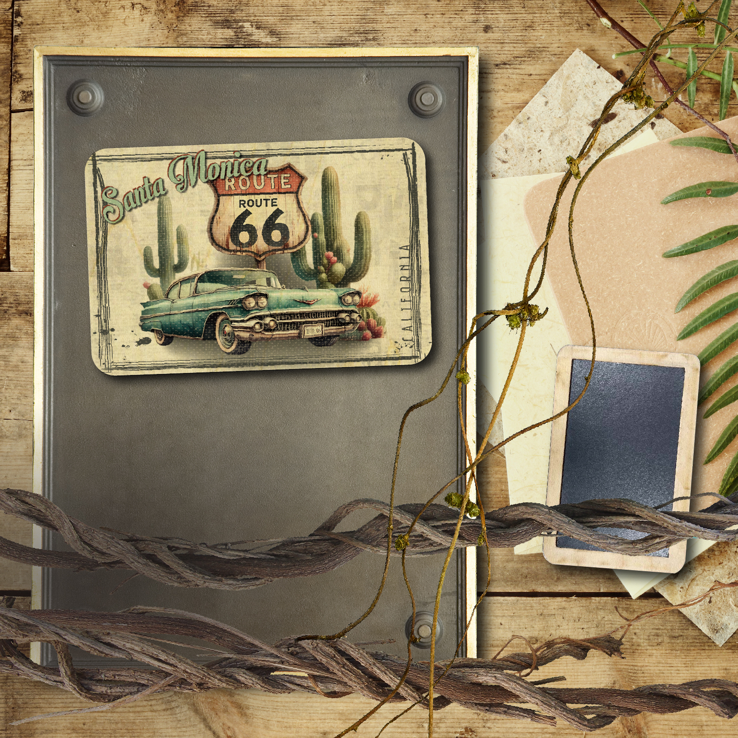 Route 66 Santa Monica Weatered