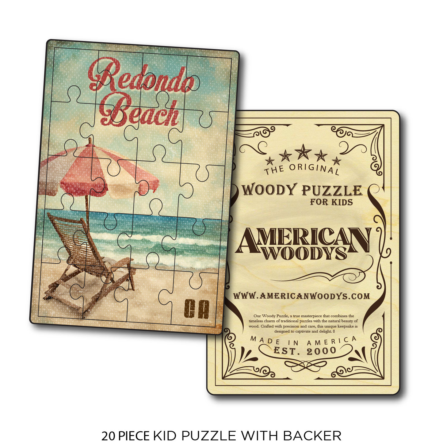 Vintage Chair and Umbrella Redondo Beach