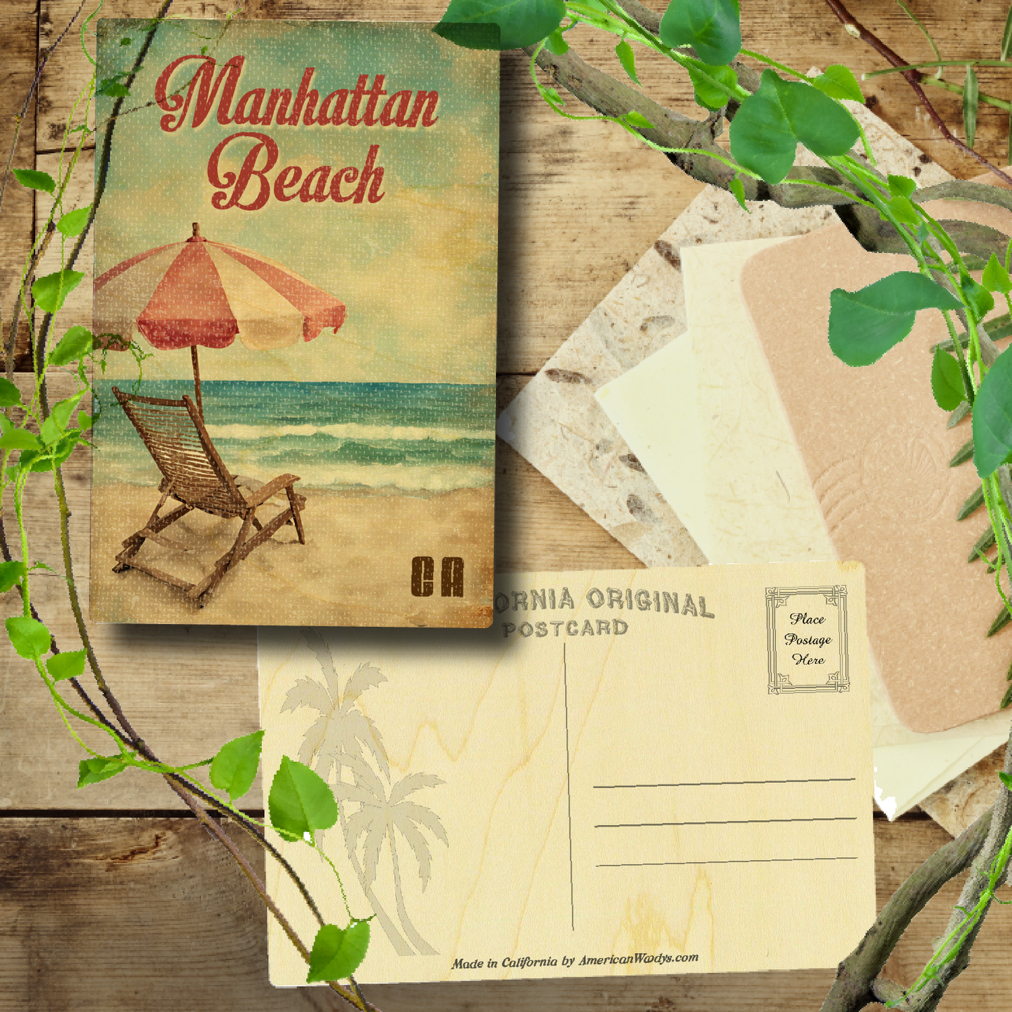 Vintage Charis and Umbrella Manhattan Beach