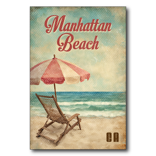 Vintage Charis and Umbrella Manhattan Beach