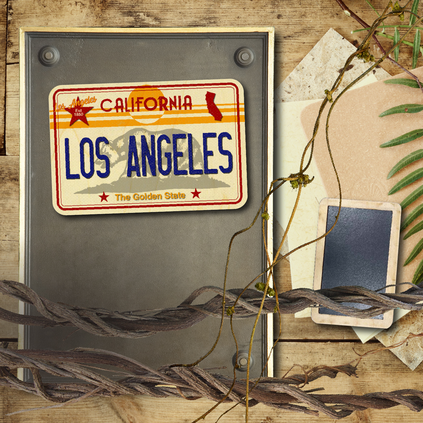 CA License Plate Los Angeles