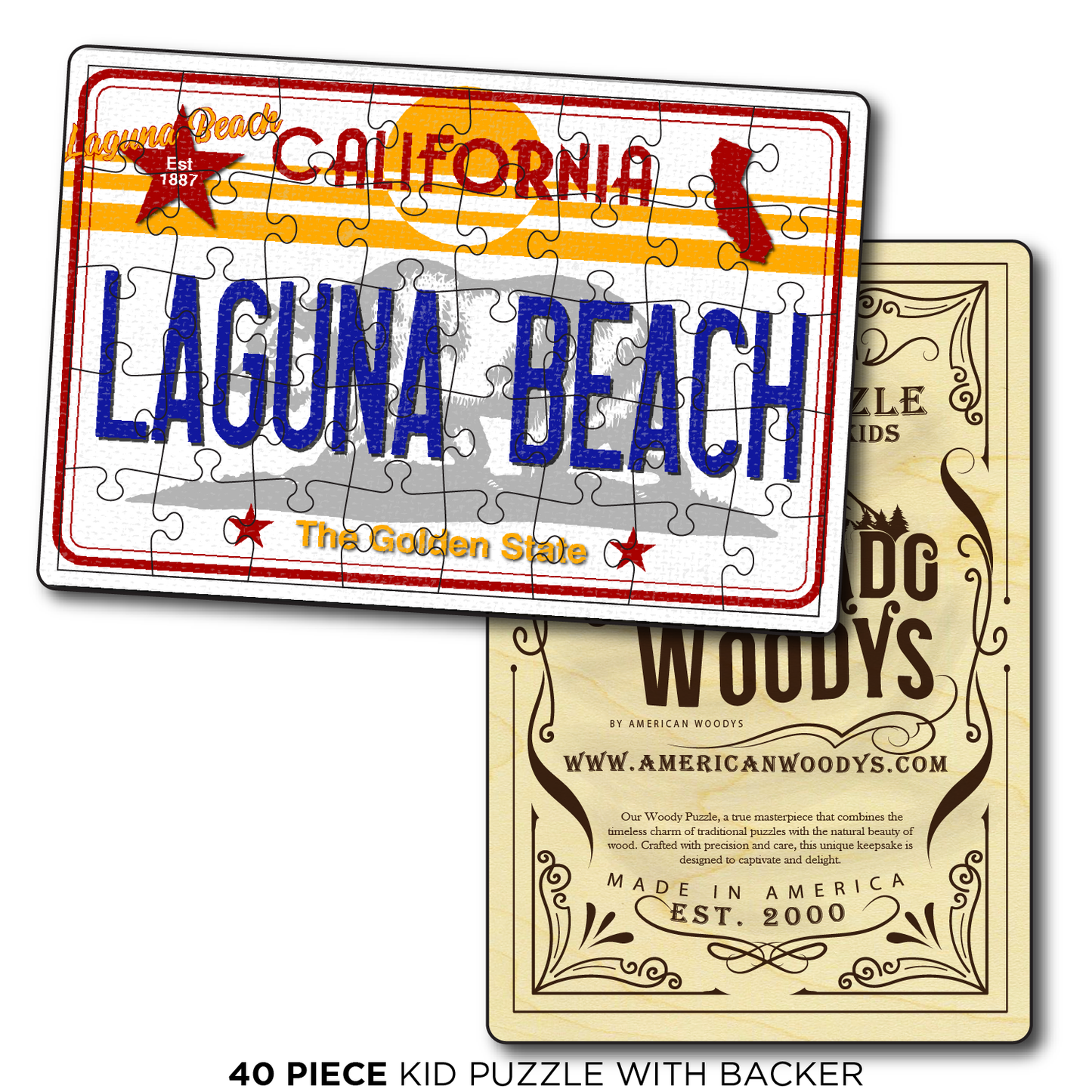 CA License Plate Laguna Beach