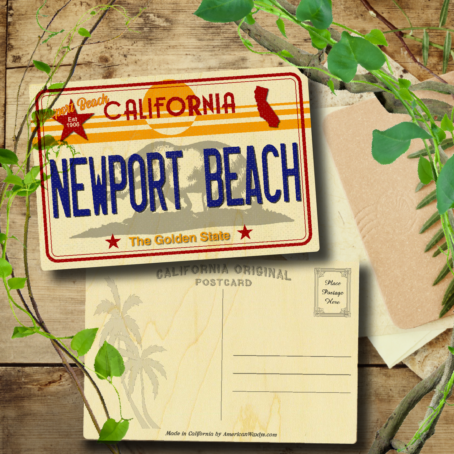 CA License Plate Newport Beach