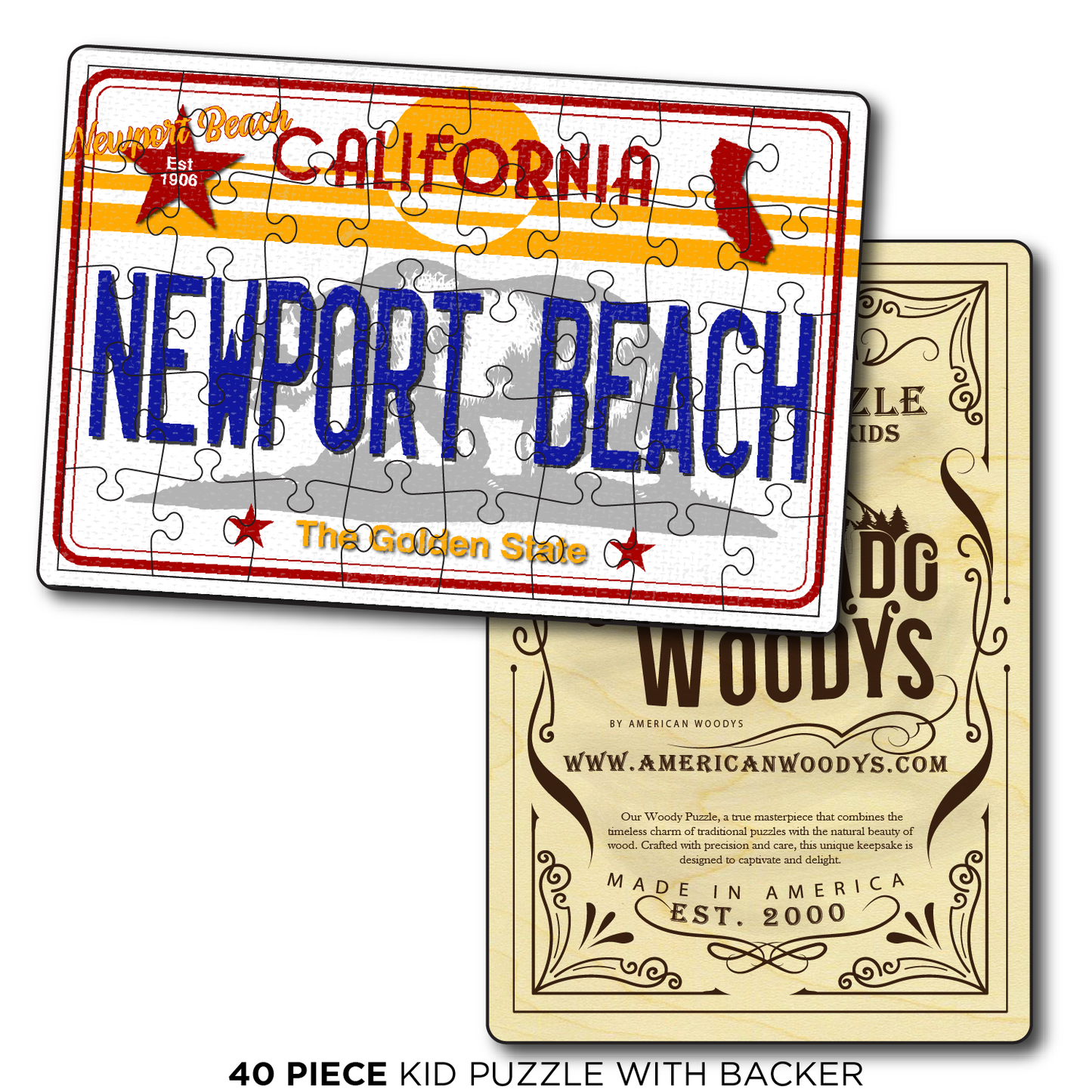 CA License Plate Newport Beach