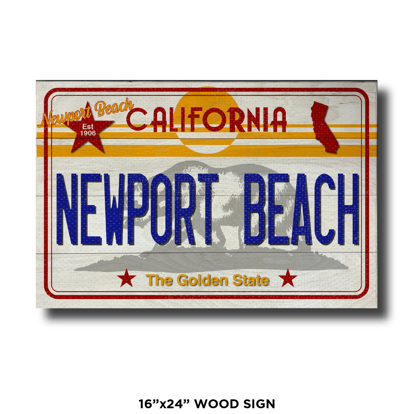 CA License Plate Newport Beach