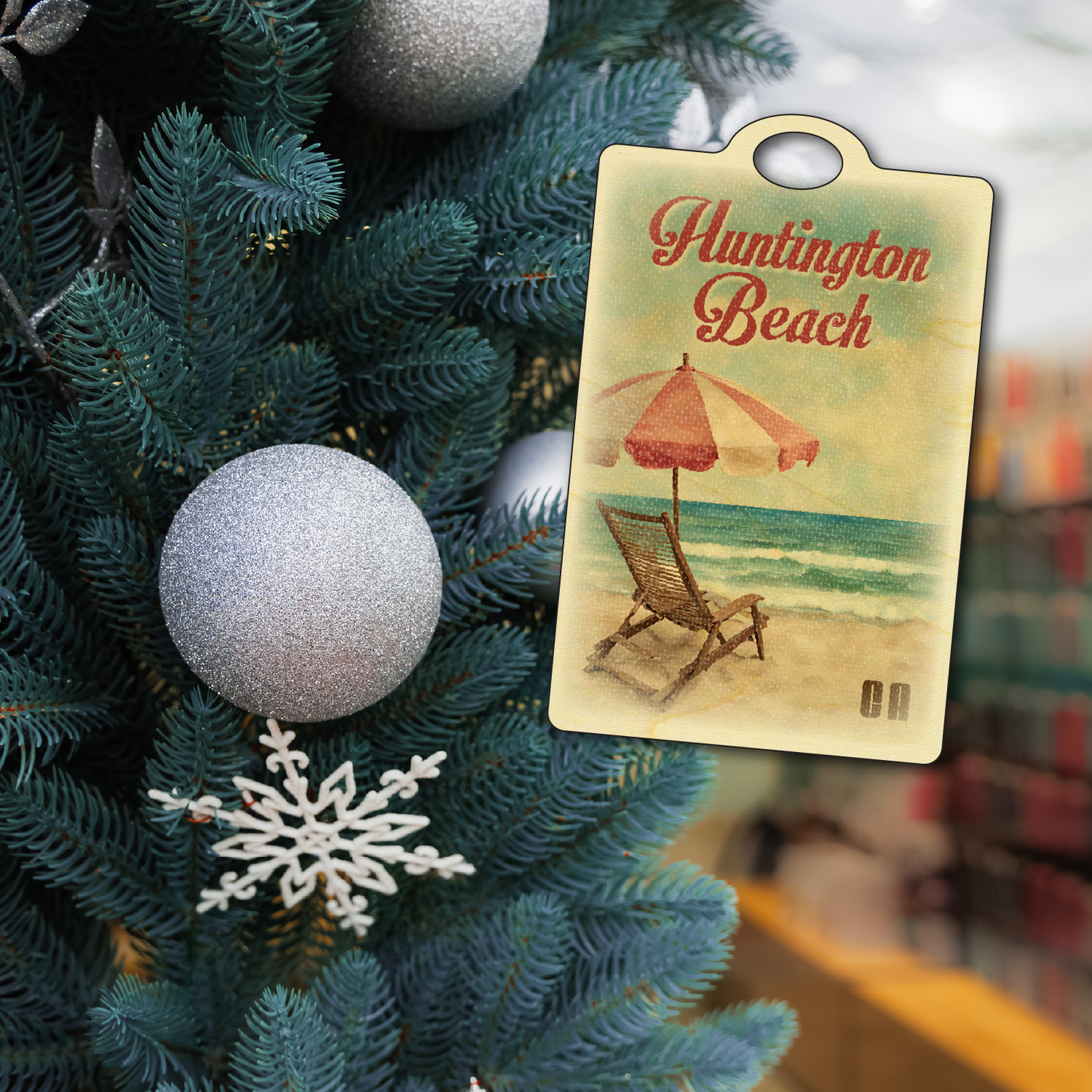 Vintage Chair and Umbrella Huntinton Beach