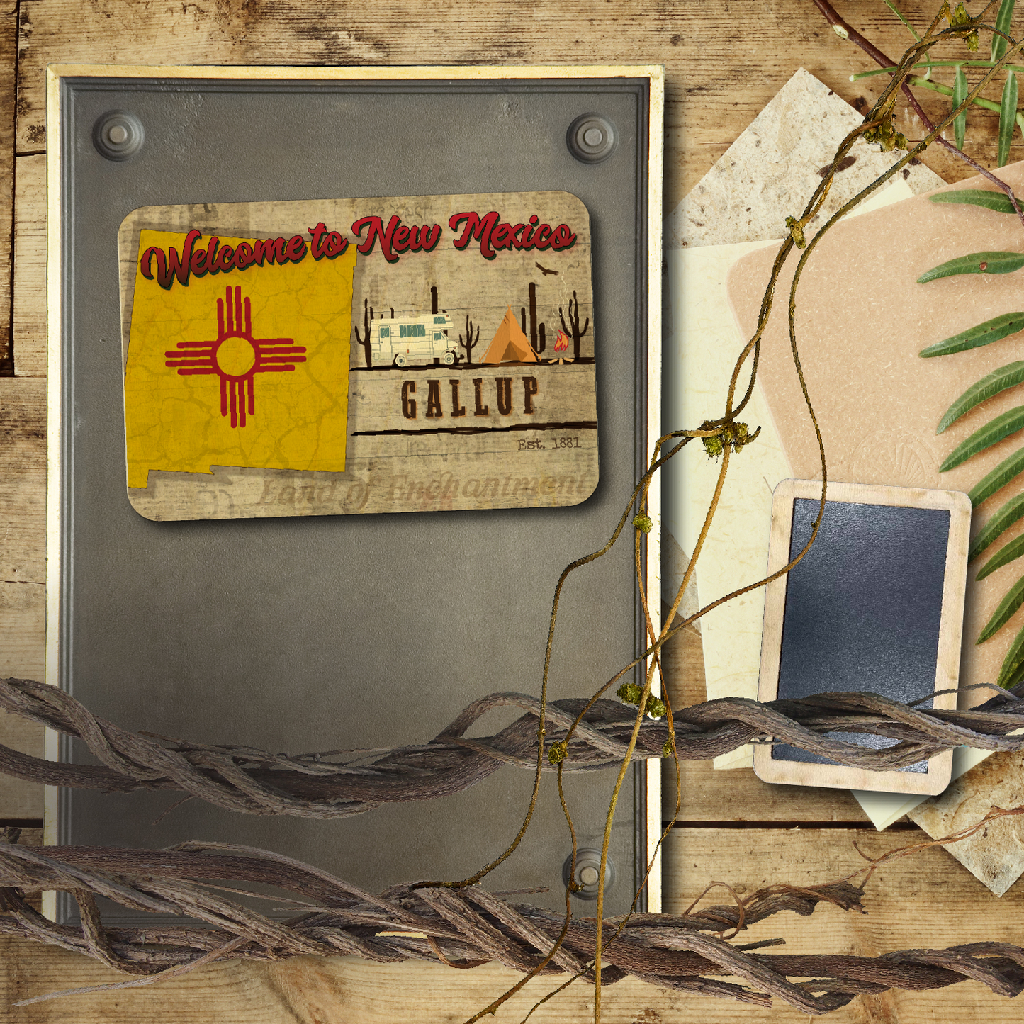 New Mexico Camping Flag Gallup