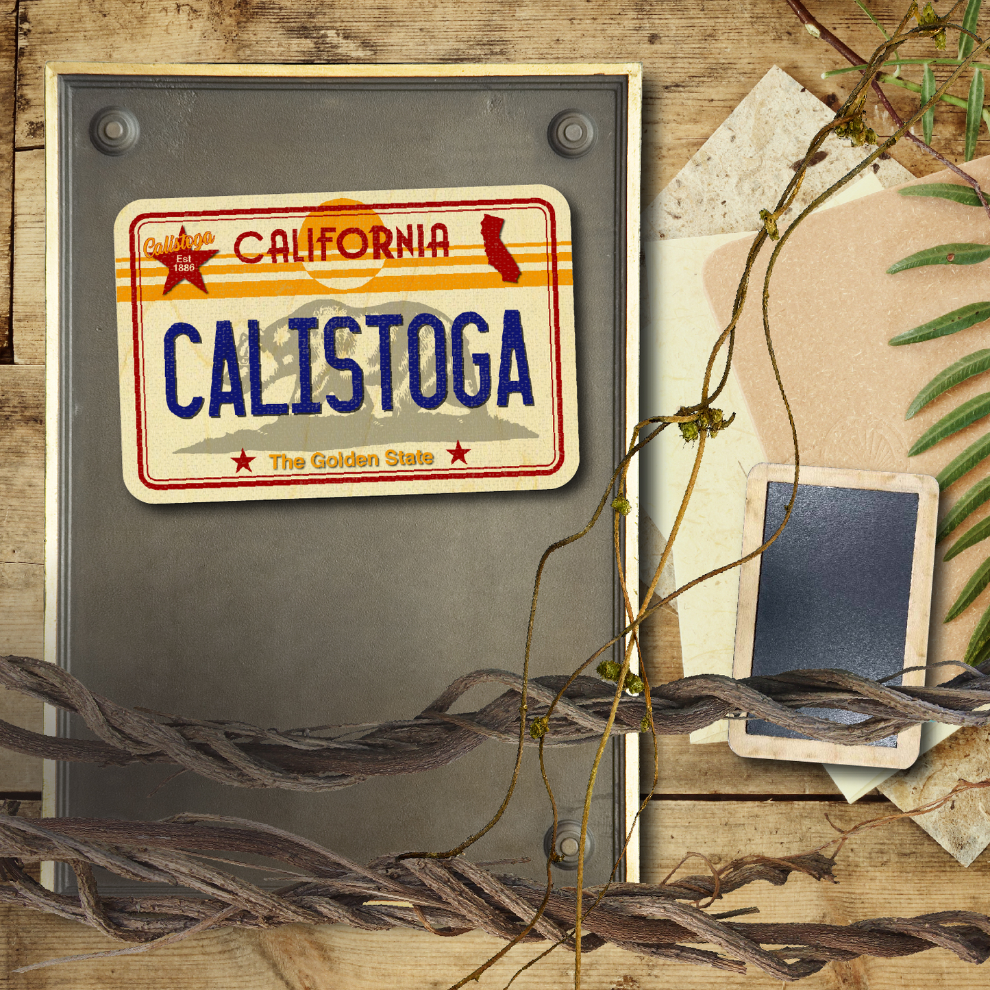 CA License Plate Calistoga