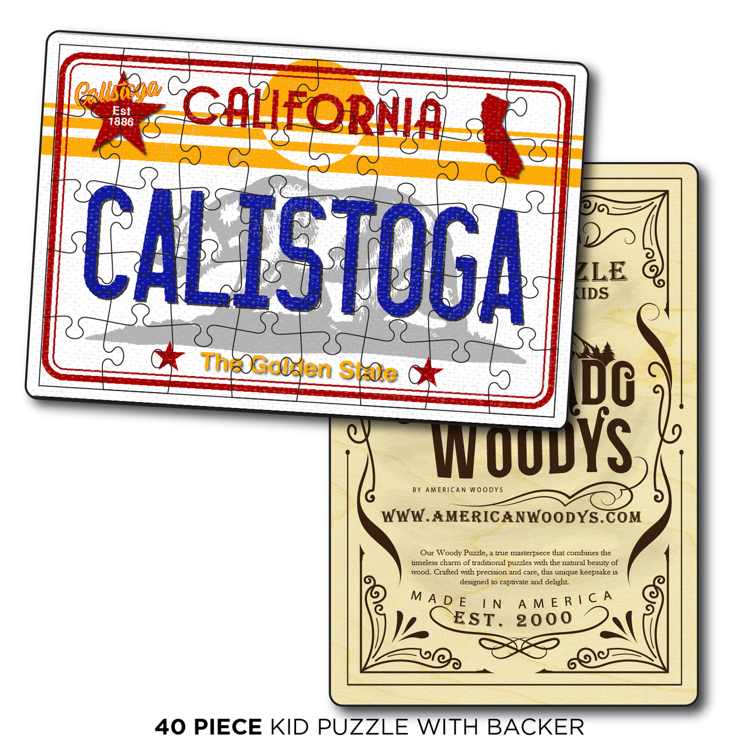CA License Plate Calistoga