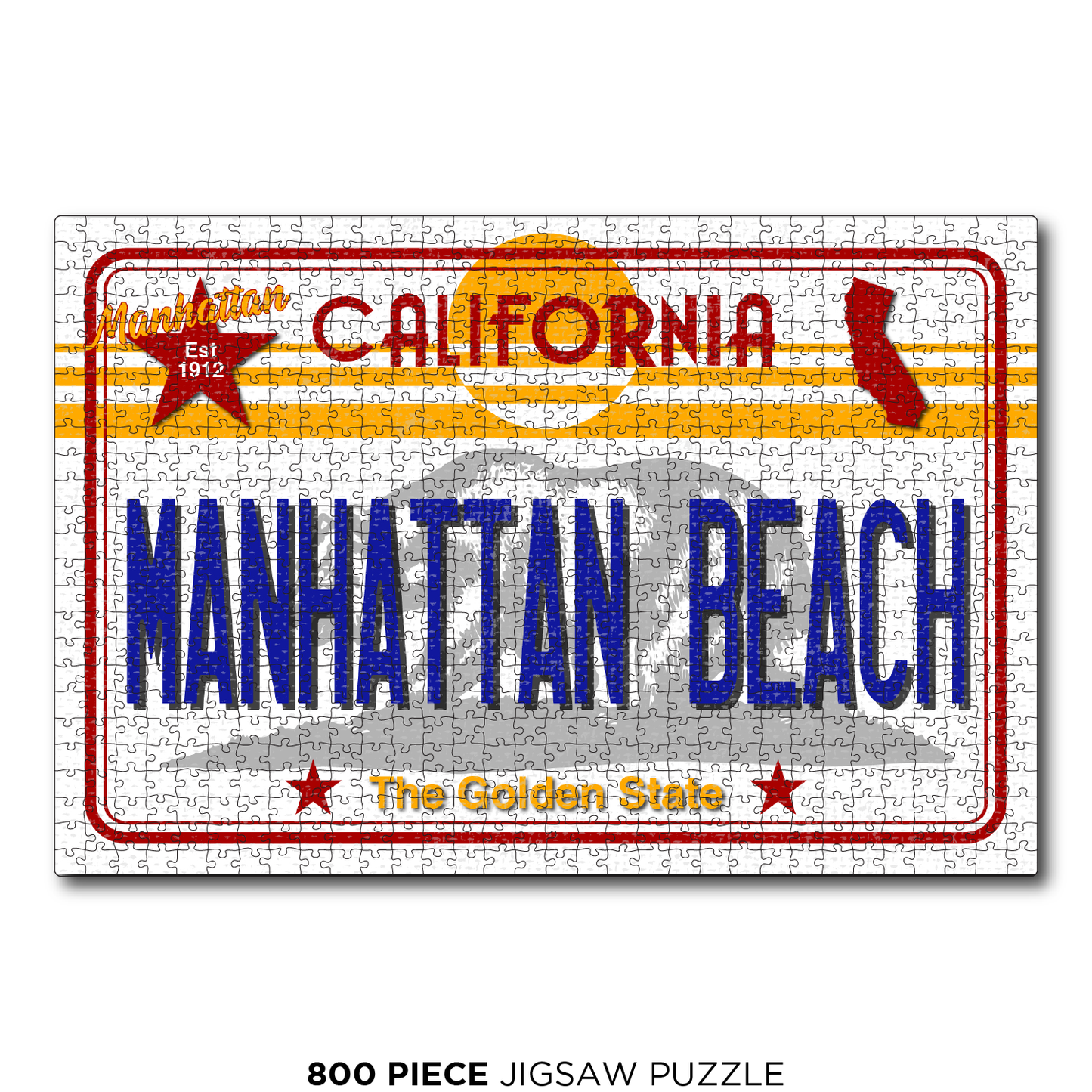 CA License Plate Manhattan Beach
