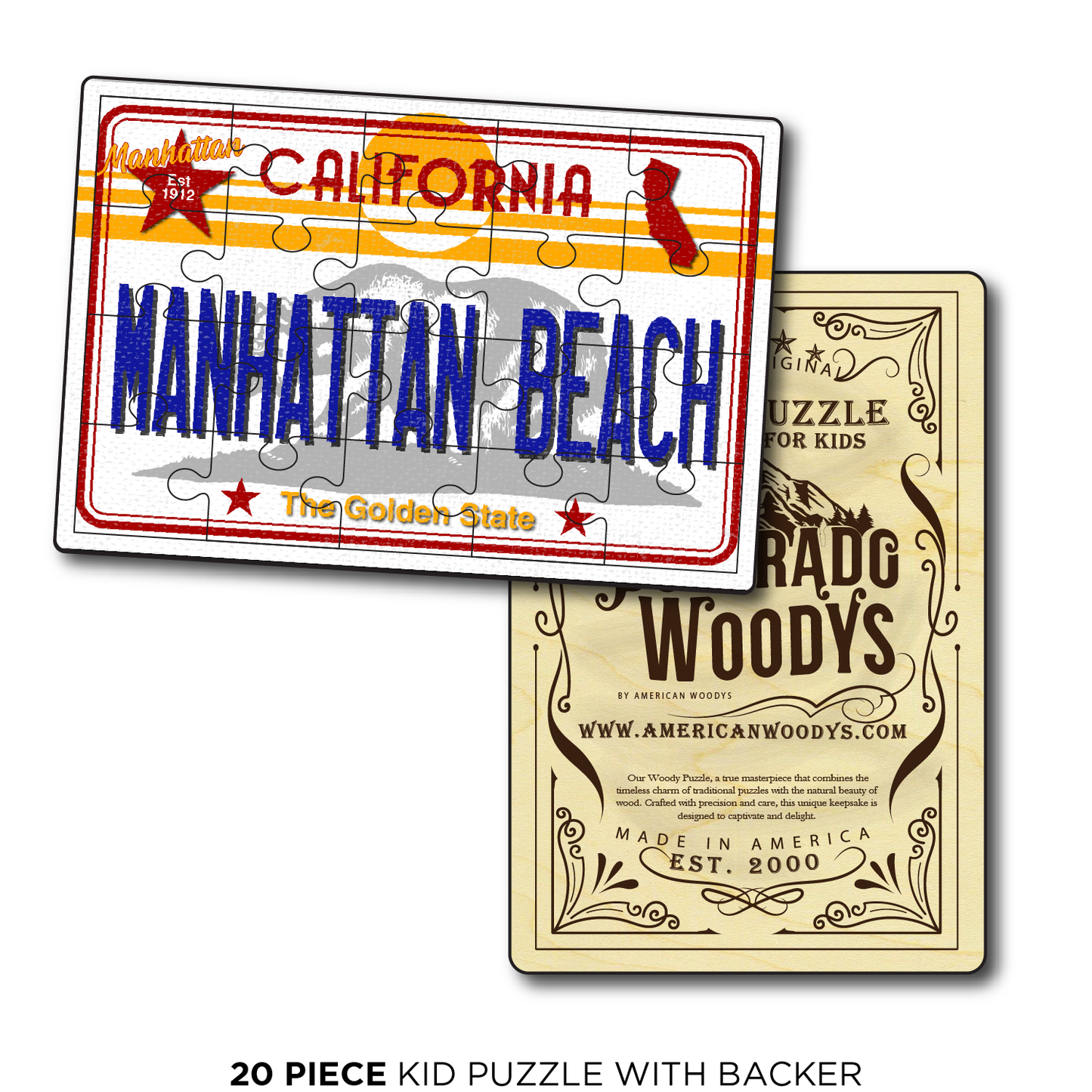 CA License Plate Manhattan Beach